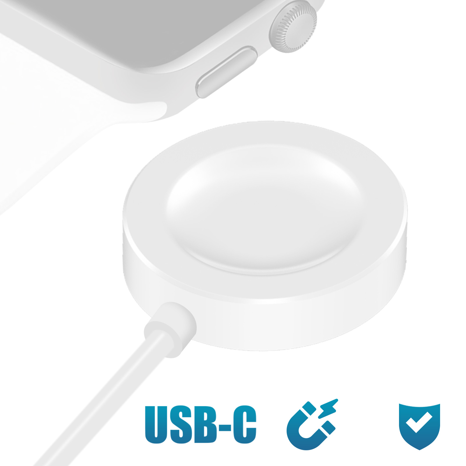 Cavo Di Ricarica Magnetico USB Per Apple Watch – 1 Metro, Compatibile Con Tutte Le Serie Ultra/SE/1-9 - 2