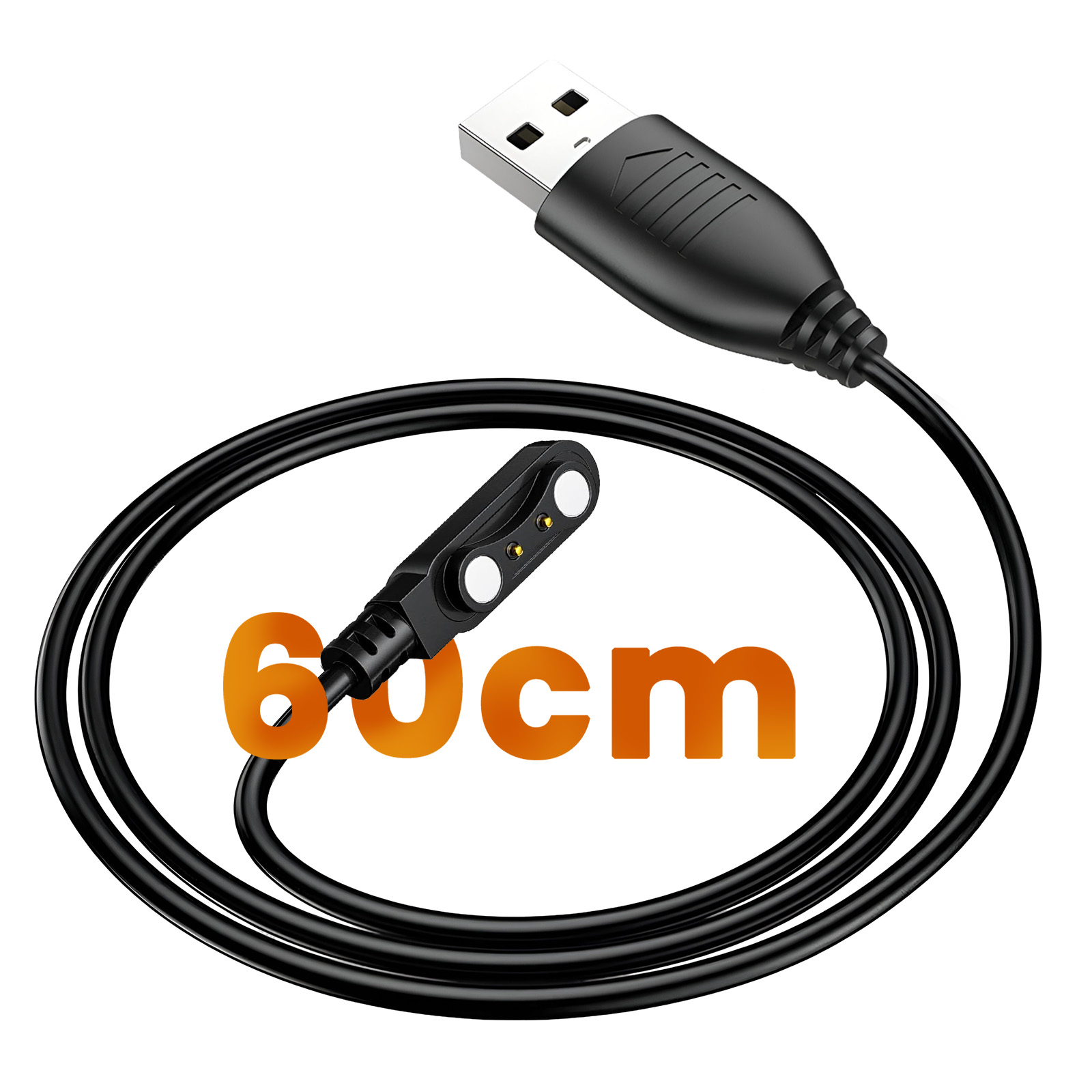 Caricatore Magnetico 2 Pin Per Smartwatch – Compatibile Con HW12 E HW16, Cavo USB Robusto E Portatile