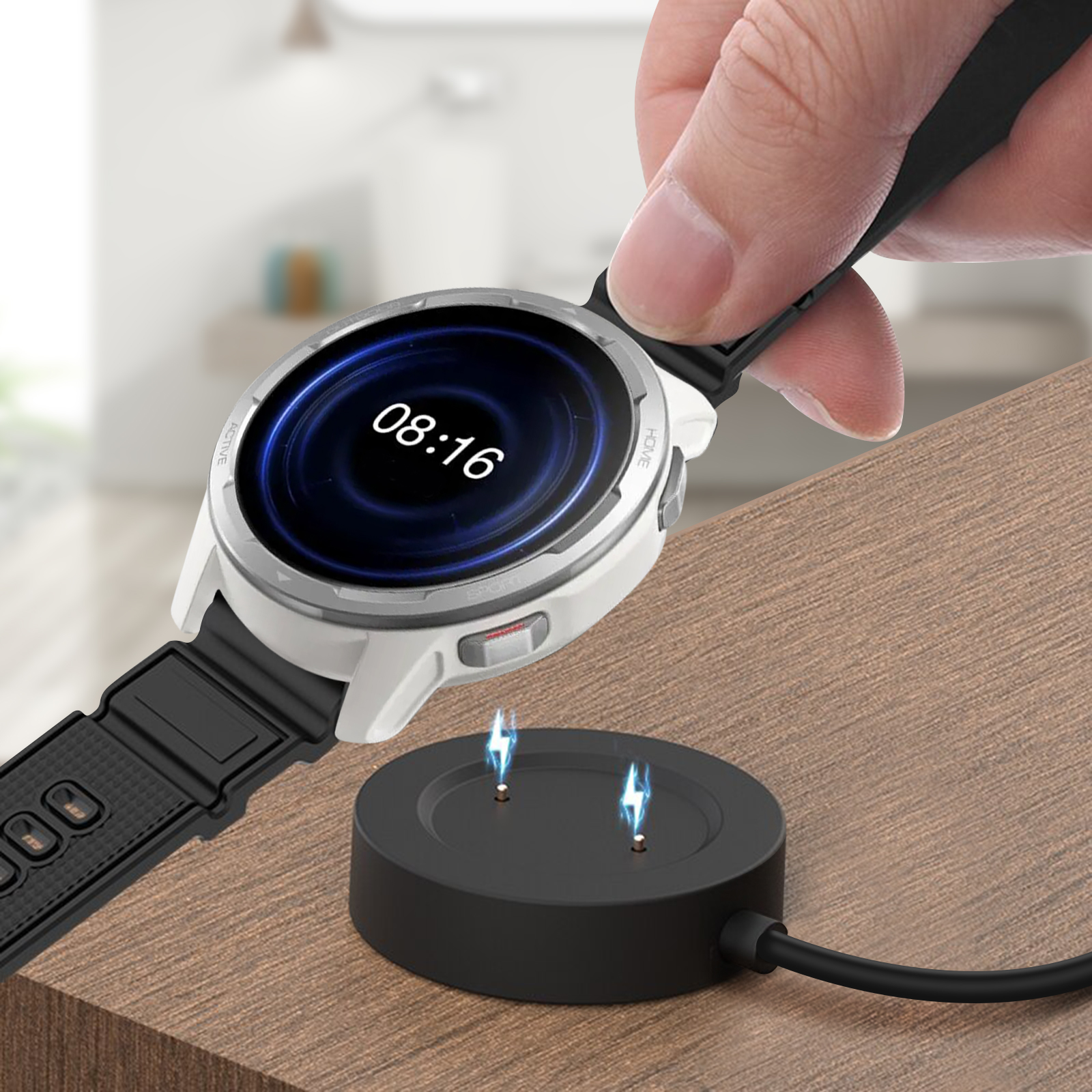 Cavo Di Ricarica Magnetico 1m Per Smartband Plus - Caricabatterie USB Con Protezione Da Sovracorrente - 4