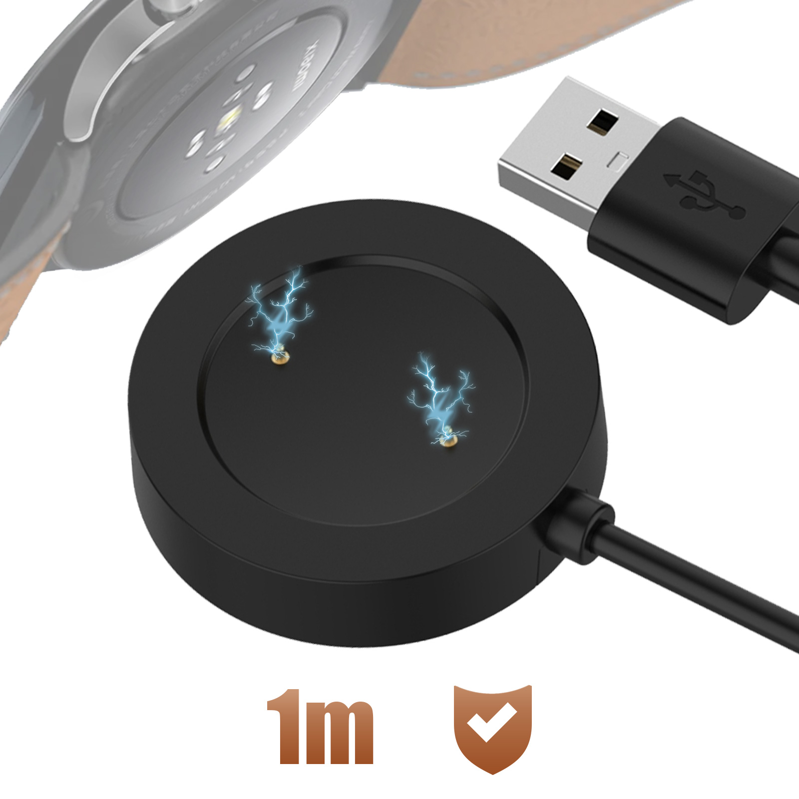 Cavo Di Ricarica Magnetico 1m Per Smartband Plus - Caricabatterie USB Con Protezione Da Sovracorrente - 3