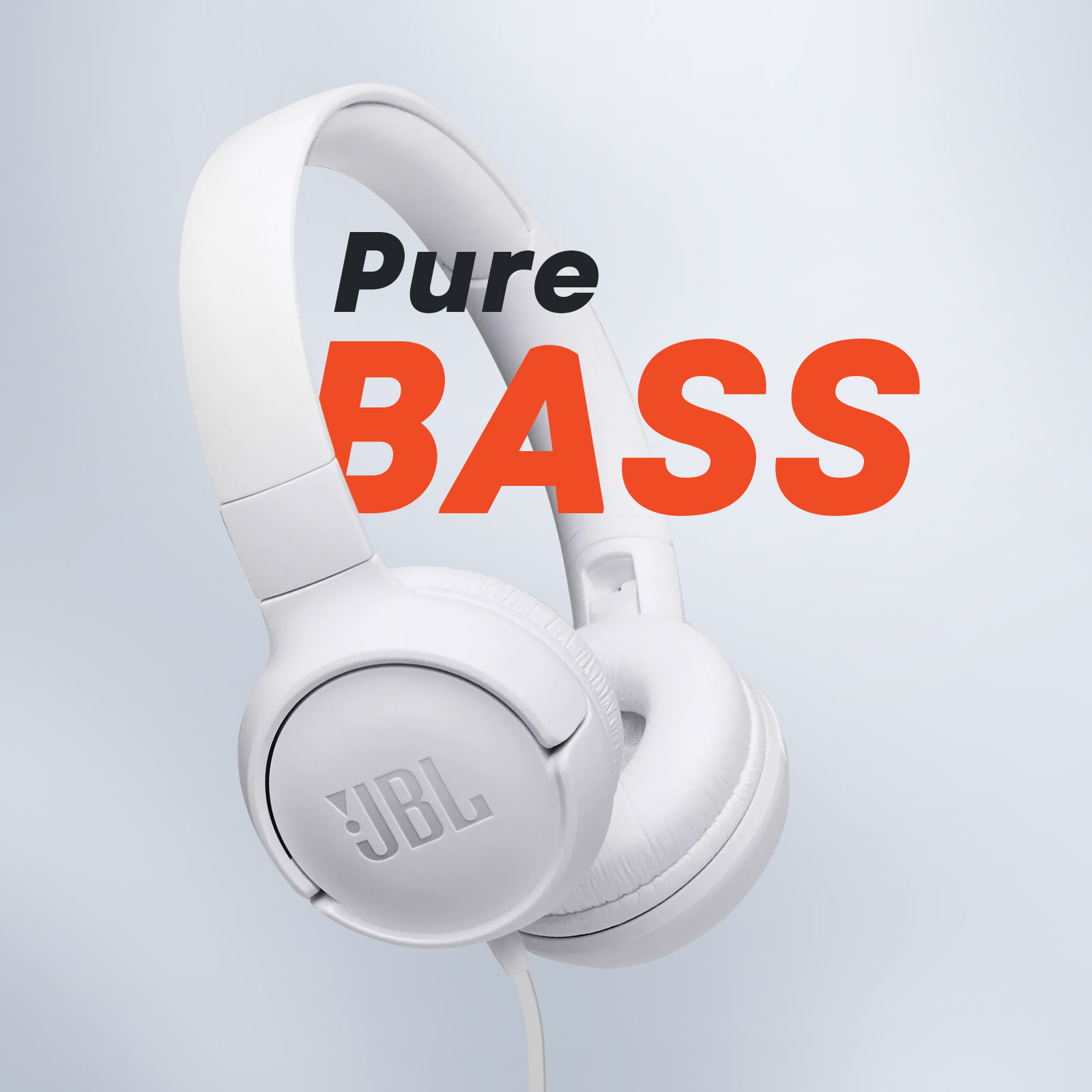 Casque Filaire JBL, Son Pure Bass et Bouton de Commande, Tune 500 - Blanc -  Français