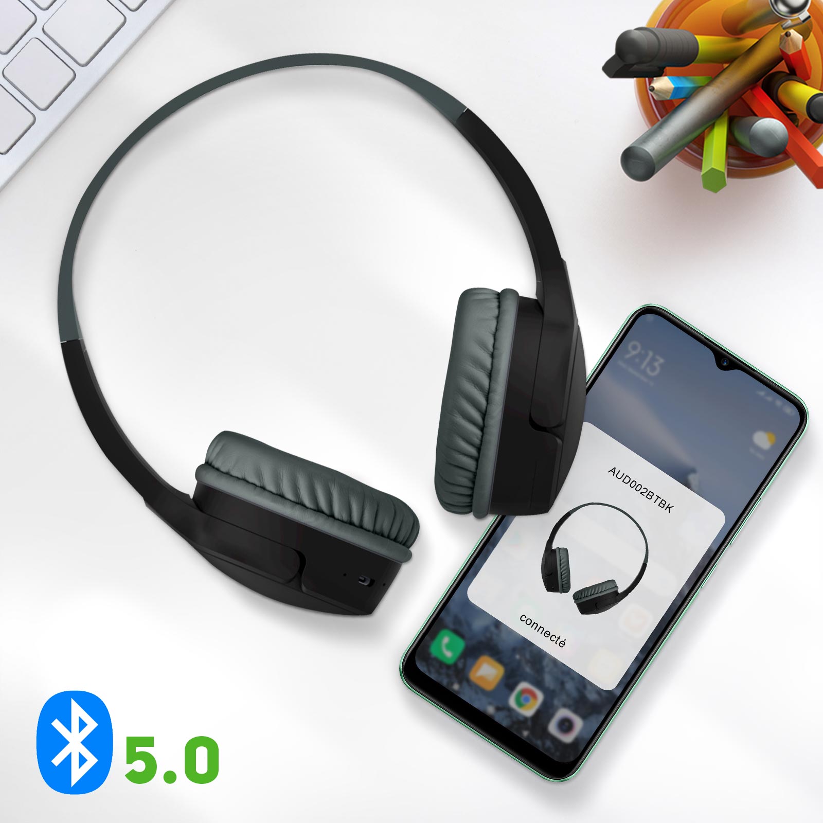 Casque Bluetooth pour Enfant, 30h d'autonomie SOUNDFORM Mini par