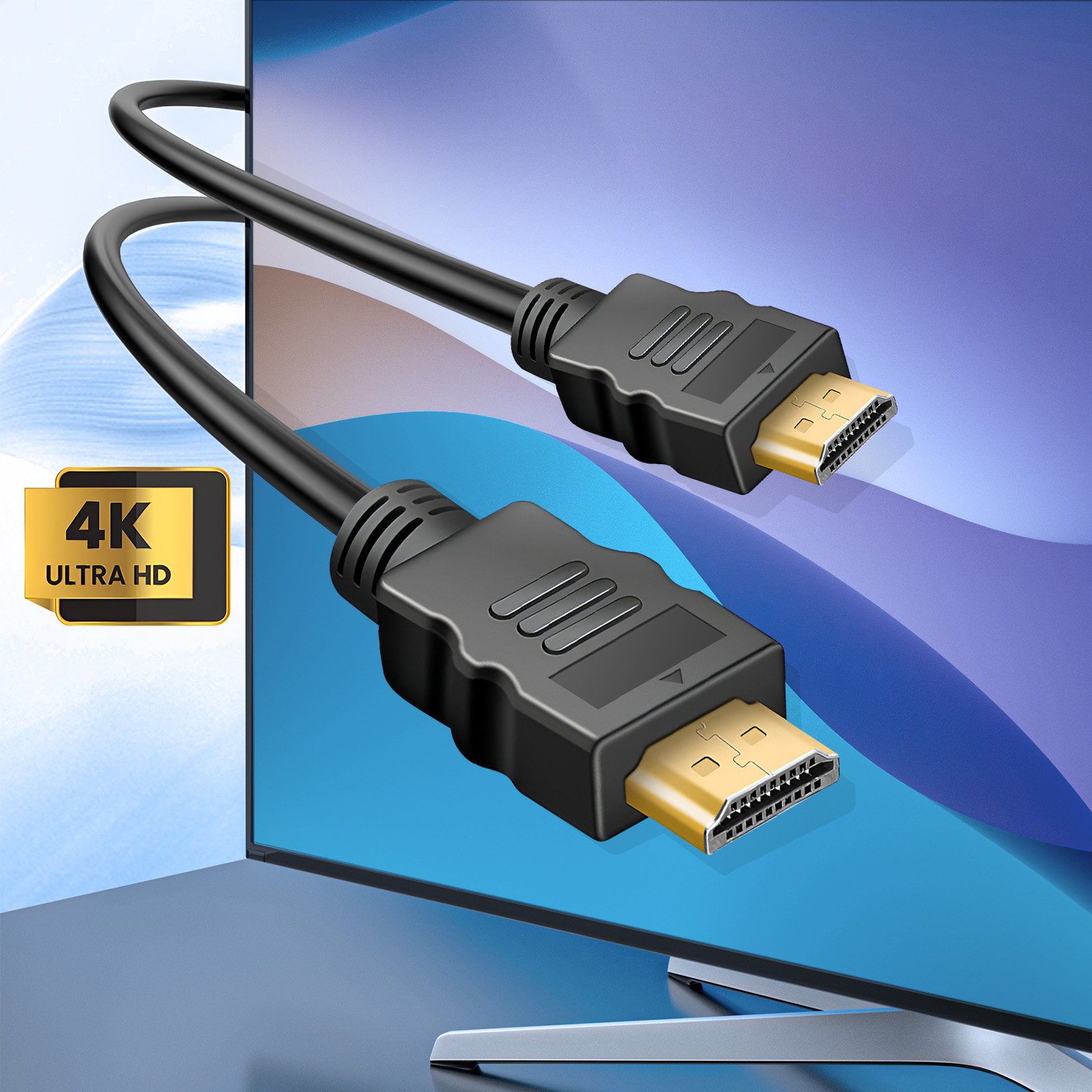 Cavo da HDMI a HDM alta definizione 4K - LinQ nero 1 metro e 50 - Italiano