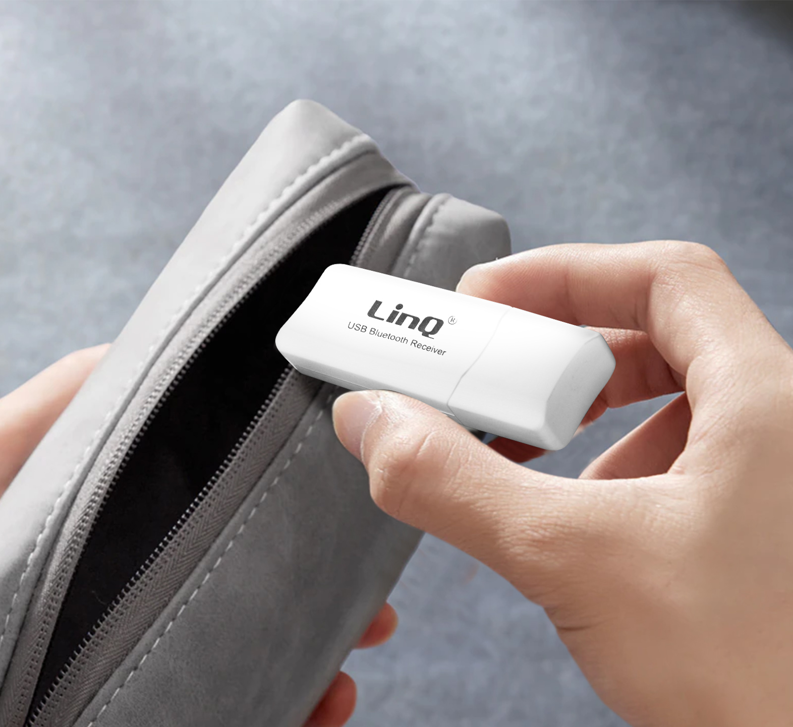 Adaptateur Audio Bluetooth, Récepteur Sans-fil USB avec Sortie Jack + Câble Jack  3.5mm LinQ - Blanc - Français