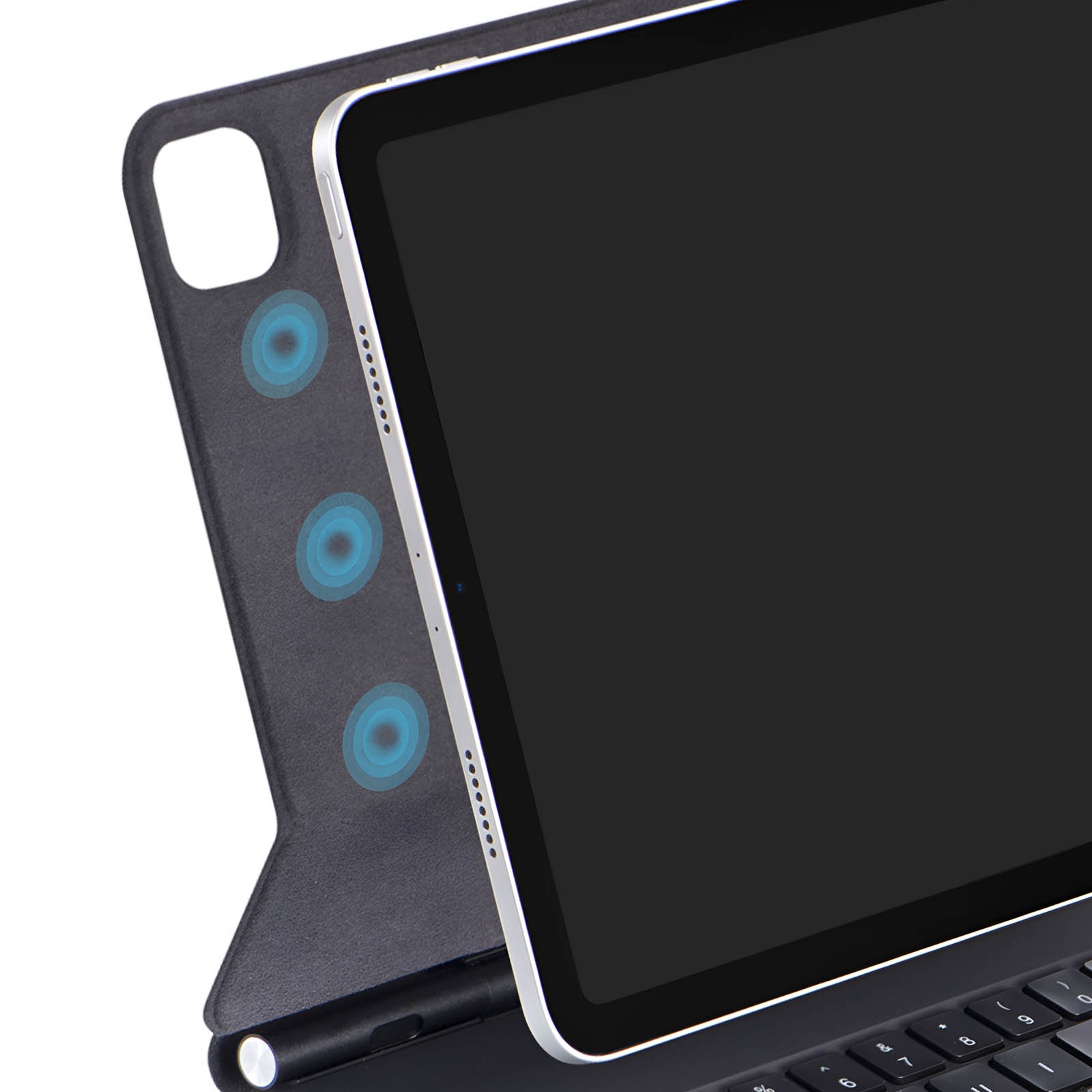 QYiiD Coque Clavier pour Nouvel iPad 10eme 2022 Version, Transparente  Magnétique Vertical Cover & AZERTY Clavier Bluetooth sans Fil avec Touchpad  pour