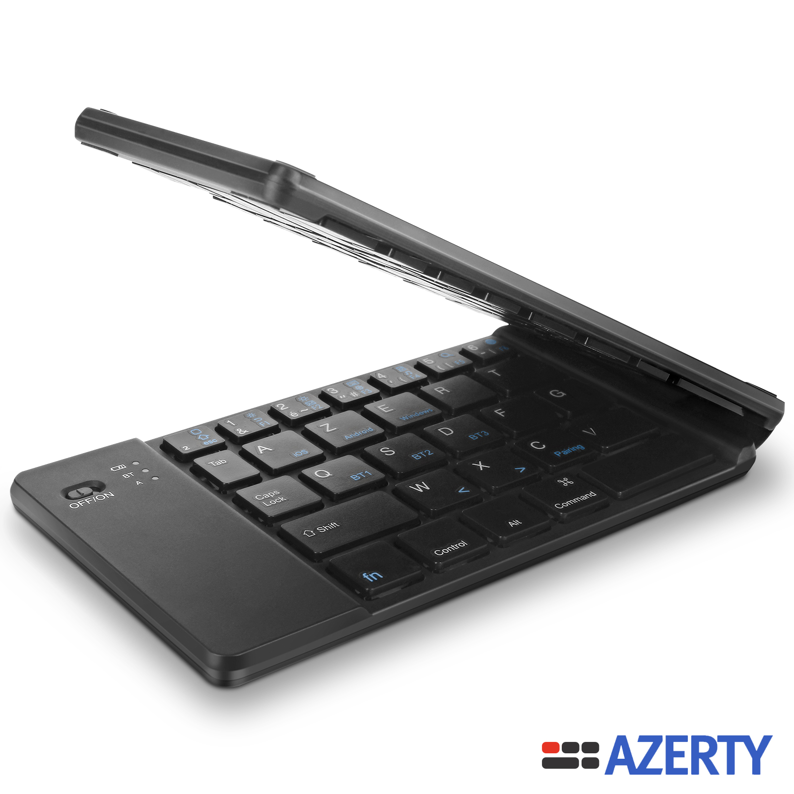 Mini tastiera AZERTY (standard francese) Bluetooth, per Android, iOS e ...