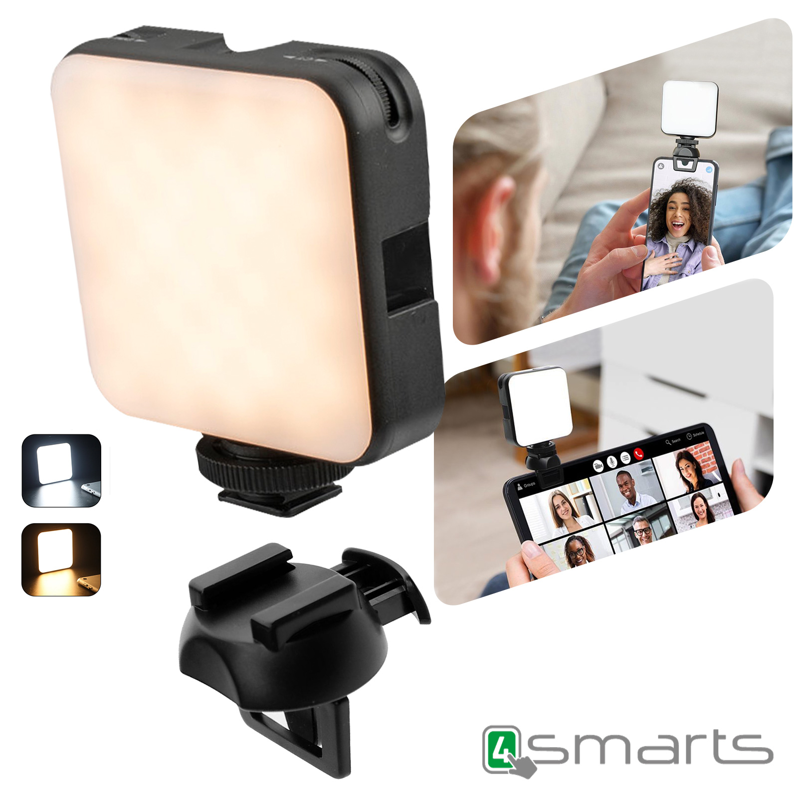 Anillo de luz LED Universal para Selfie, lámpara de Clip luminoso para  teléfono portátil, foco para