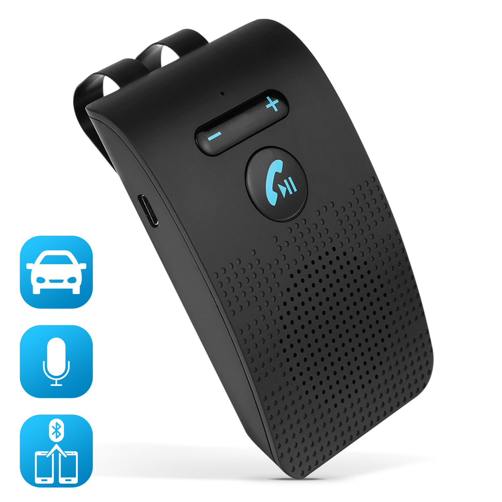 Avizar Kit mains libres Auto Bluetooth Chargeur Allume-cigare Port