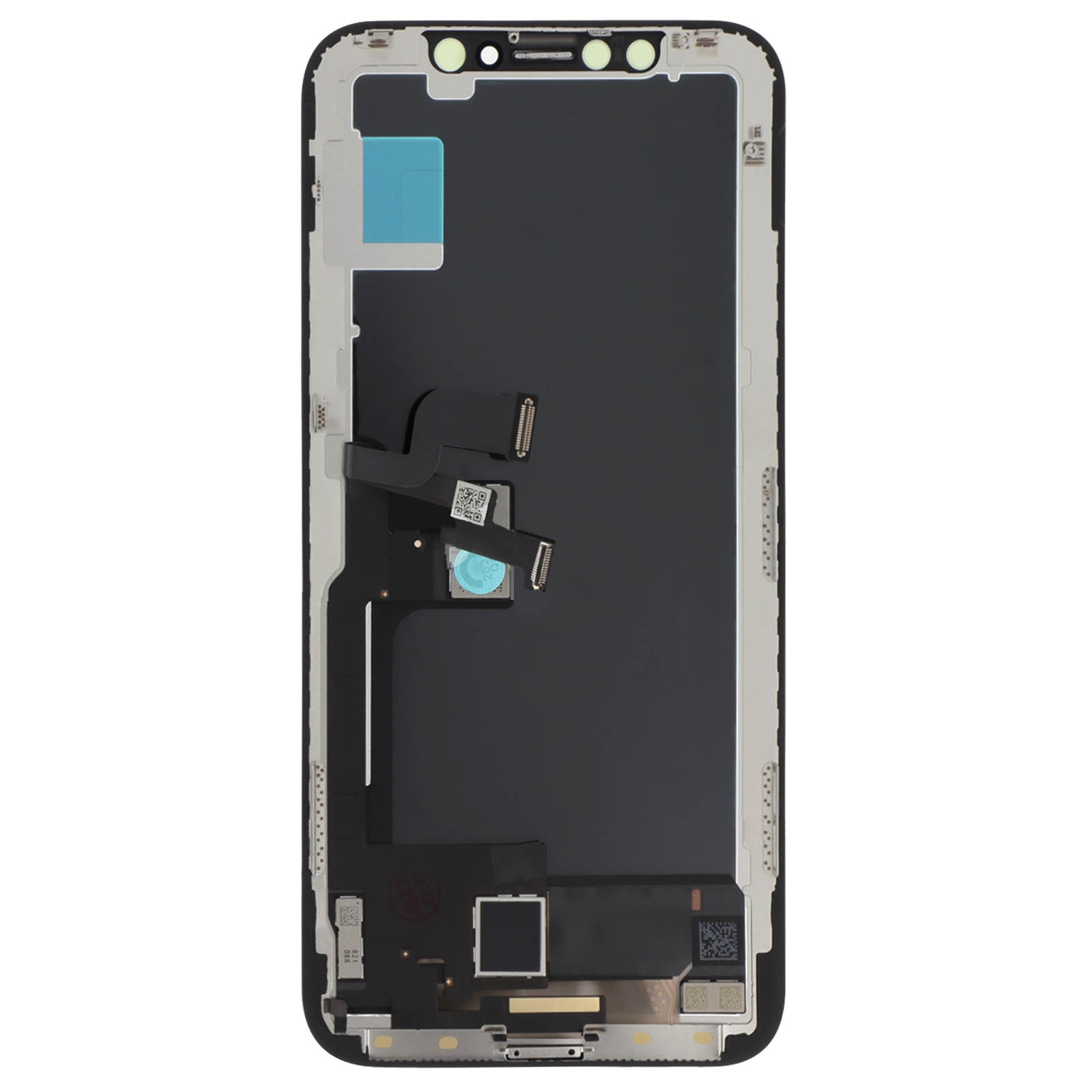 Vitre iPhone 4 noir + écran LCD complet monté sur châssis