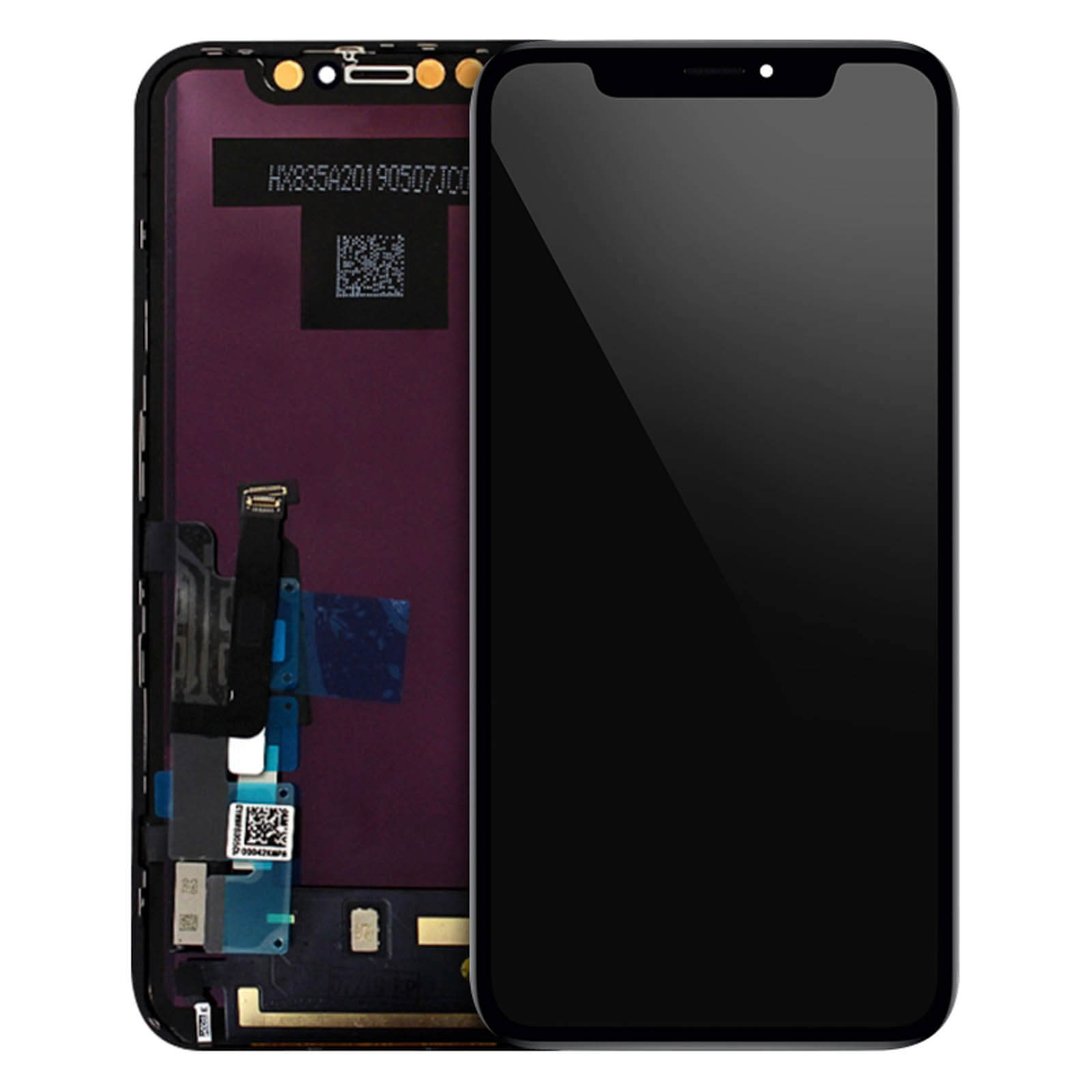 Ecran LCD + vitre tactile 100% compatible - Noir p. Apple iPhone XR -  Français