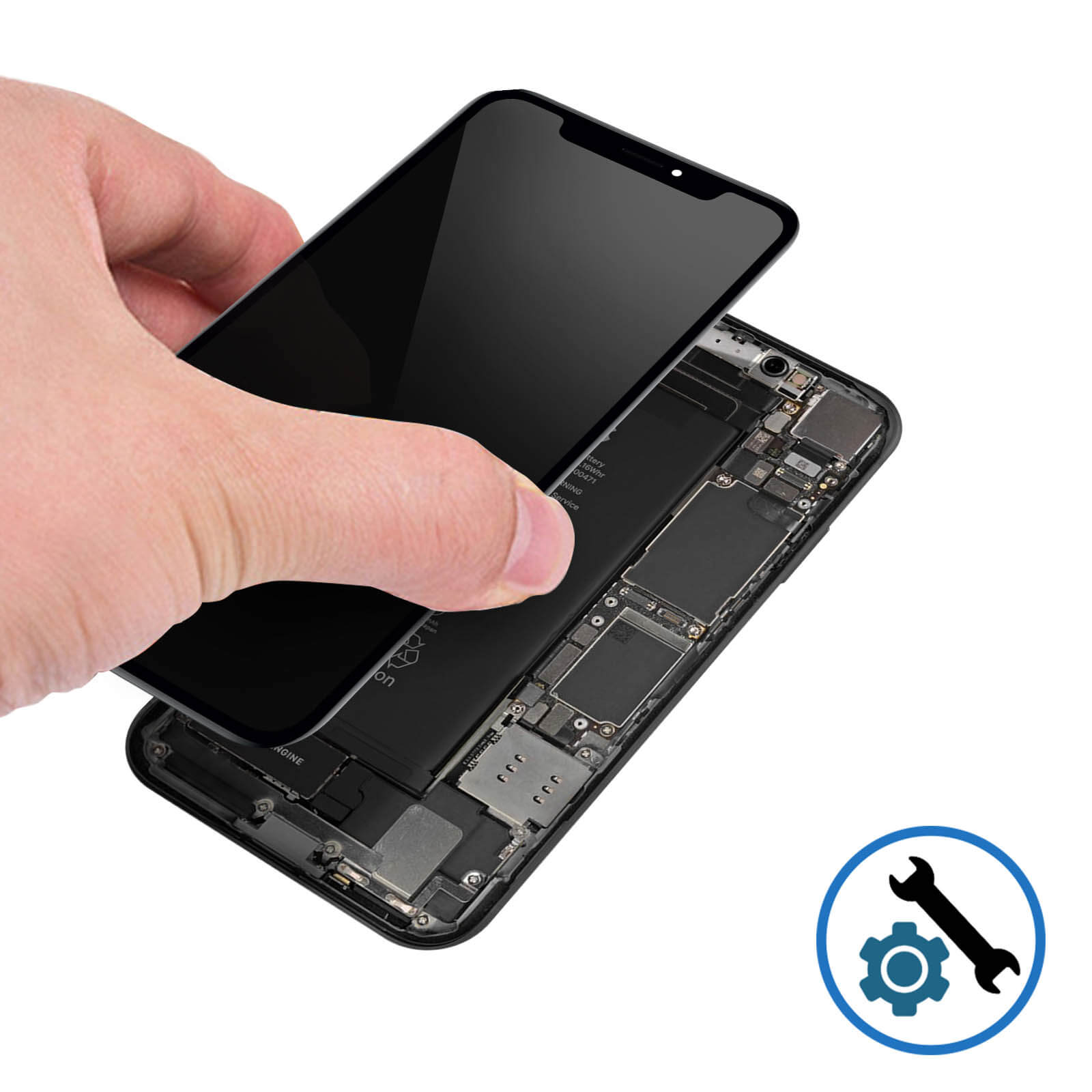 Ecran LCD & Vitre tactile TFT Noir Assemblés Sans Châssis Pour Apple iPhone  XR (A1984, A2105, A2106, A2107, A2108)