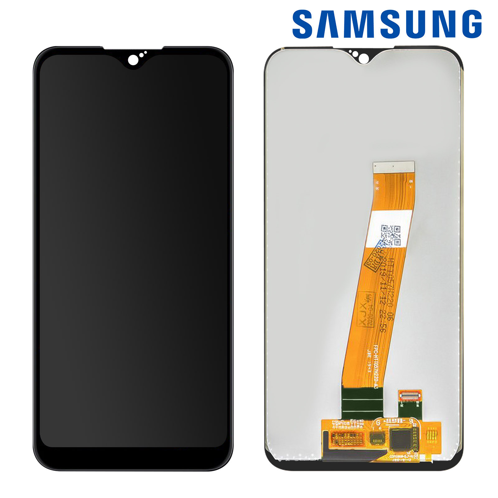 Écran LCD d'origine Samsung A01 + Vitre Tactile - Noir - Français
