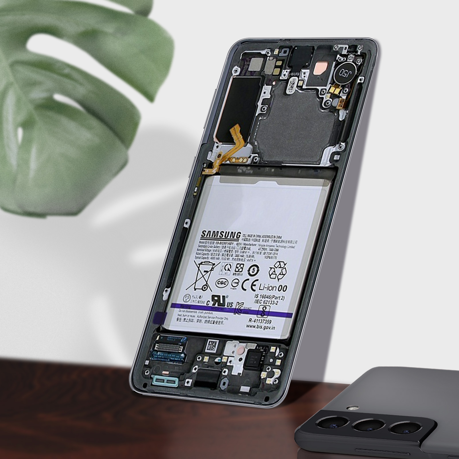 Bloc Complet Galaxy S21 Ultra Écran LCD Vitre Tactile Original Samsung  argent