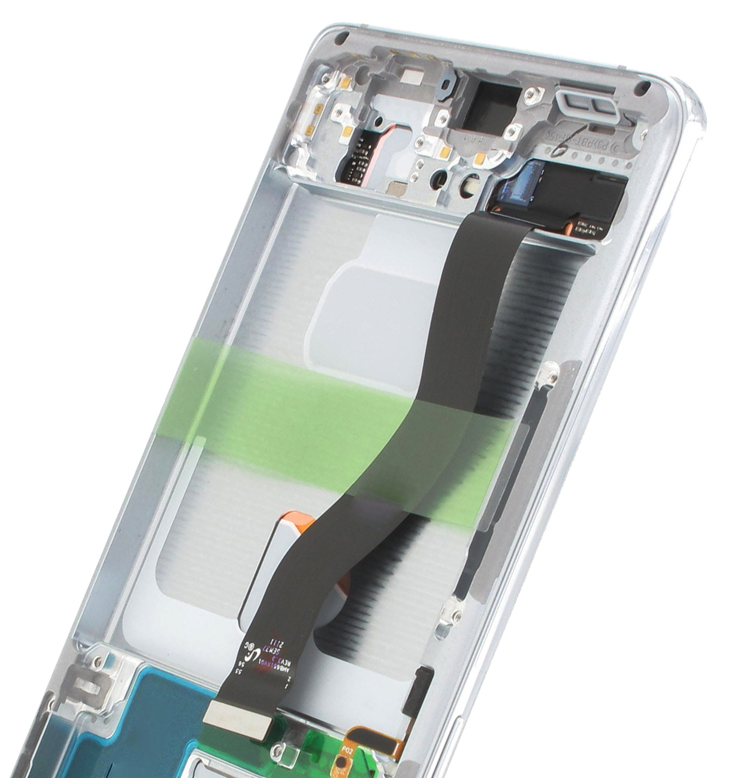 Écran d'origine Galaxy S21 Ultra : LCD + Vitre Tactile, Service Pack -  Argent - Français