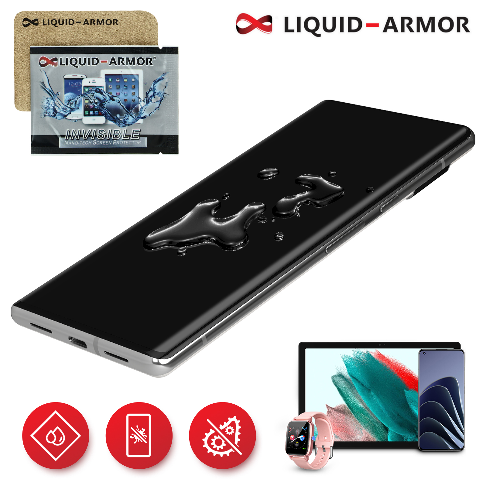 Protection écran invisible Liquid Armor pour Smartphones et