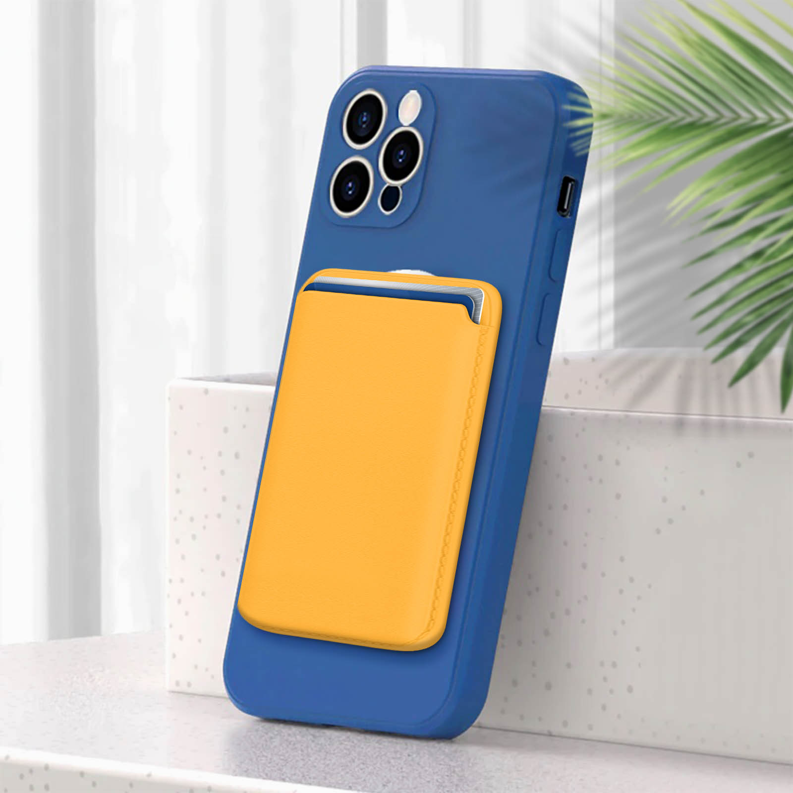 Tarjetero Magsafe Iphone 12 Cuero Sujeción Magnética Amarillo con Ofertas  en Carrefour