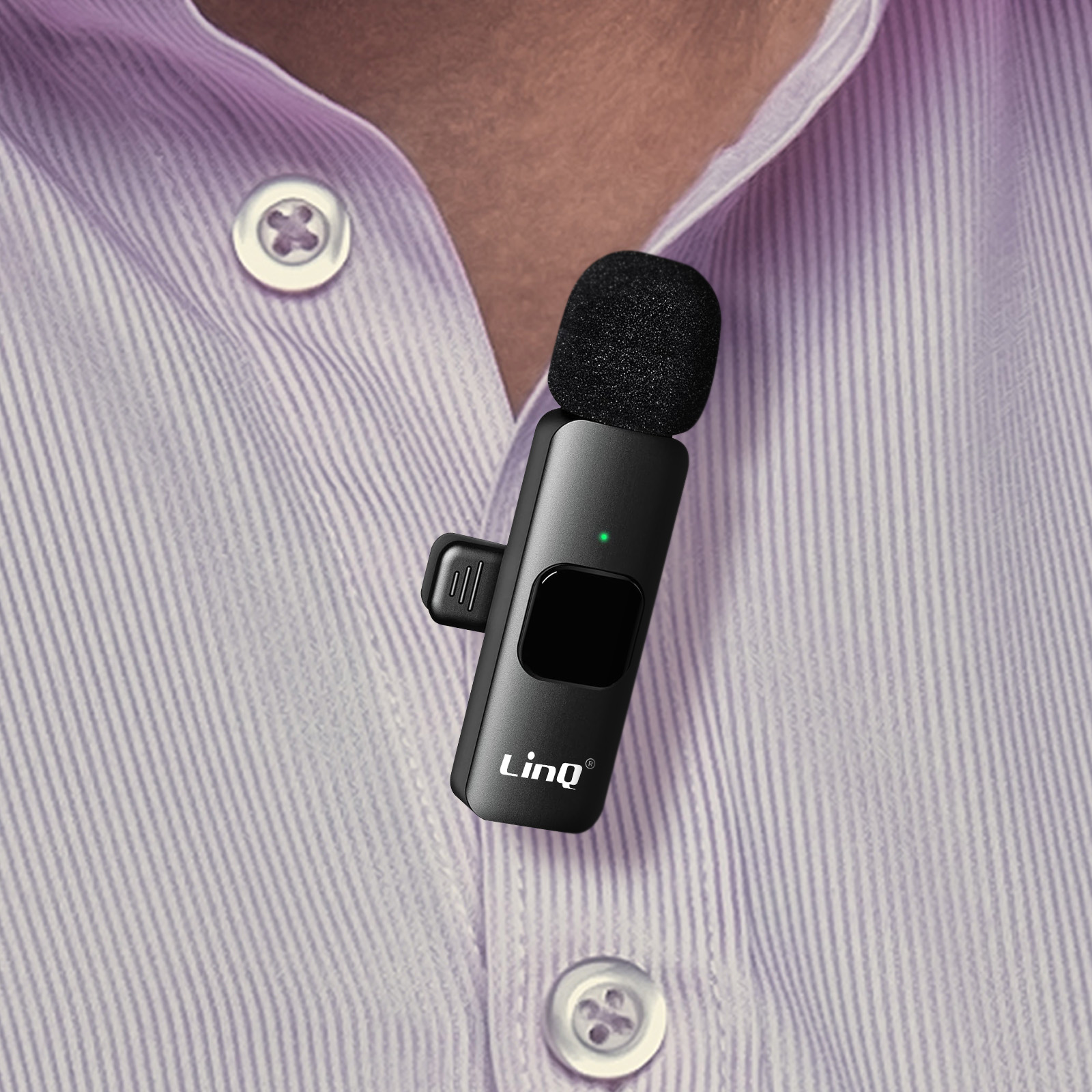 Oreillette Bluetooth Design Micro-Cravate, Autonomie 20 Heures et Connexion  Multipoint, LinQ R8388 - Argent - Français