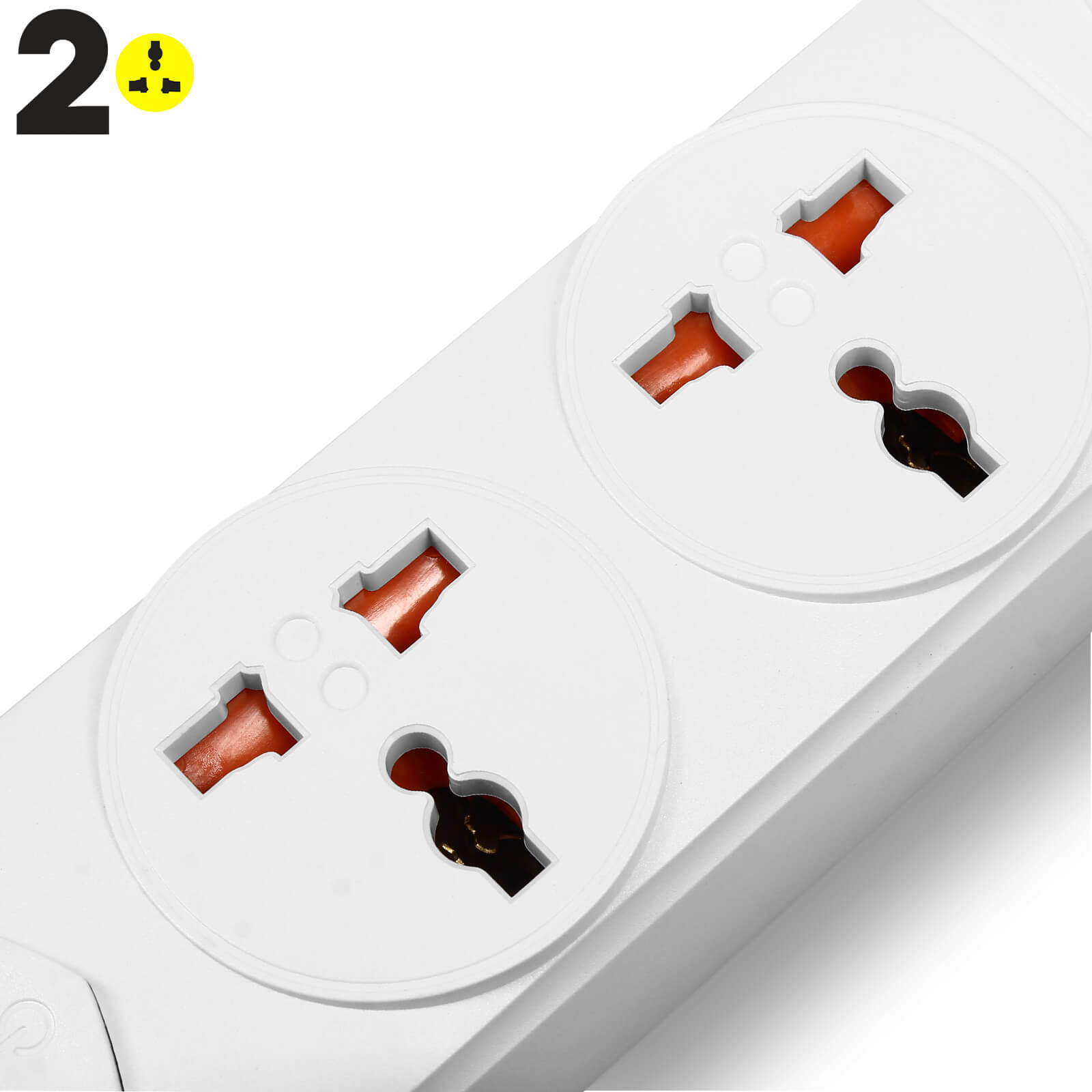 Mitepek - Multipresa Ciabatta Elettrica Caricabatterie 4 Porte USB 5V 2,4A  Fast Charge 1 Posto 2P 10A Cavo 1,5 Metri Bianco