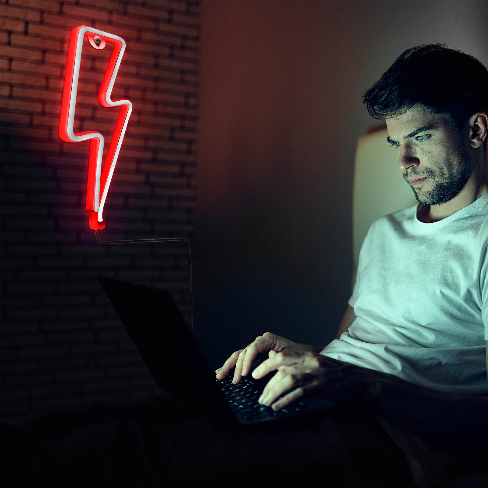 Insegna Al Neon Nube E Fulmine LED | Alimentazione USB O Batterie | Decorazione Camera, Feste, Regalo - Foto 13