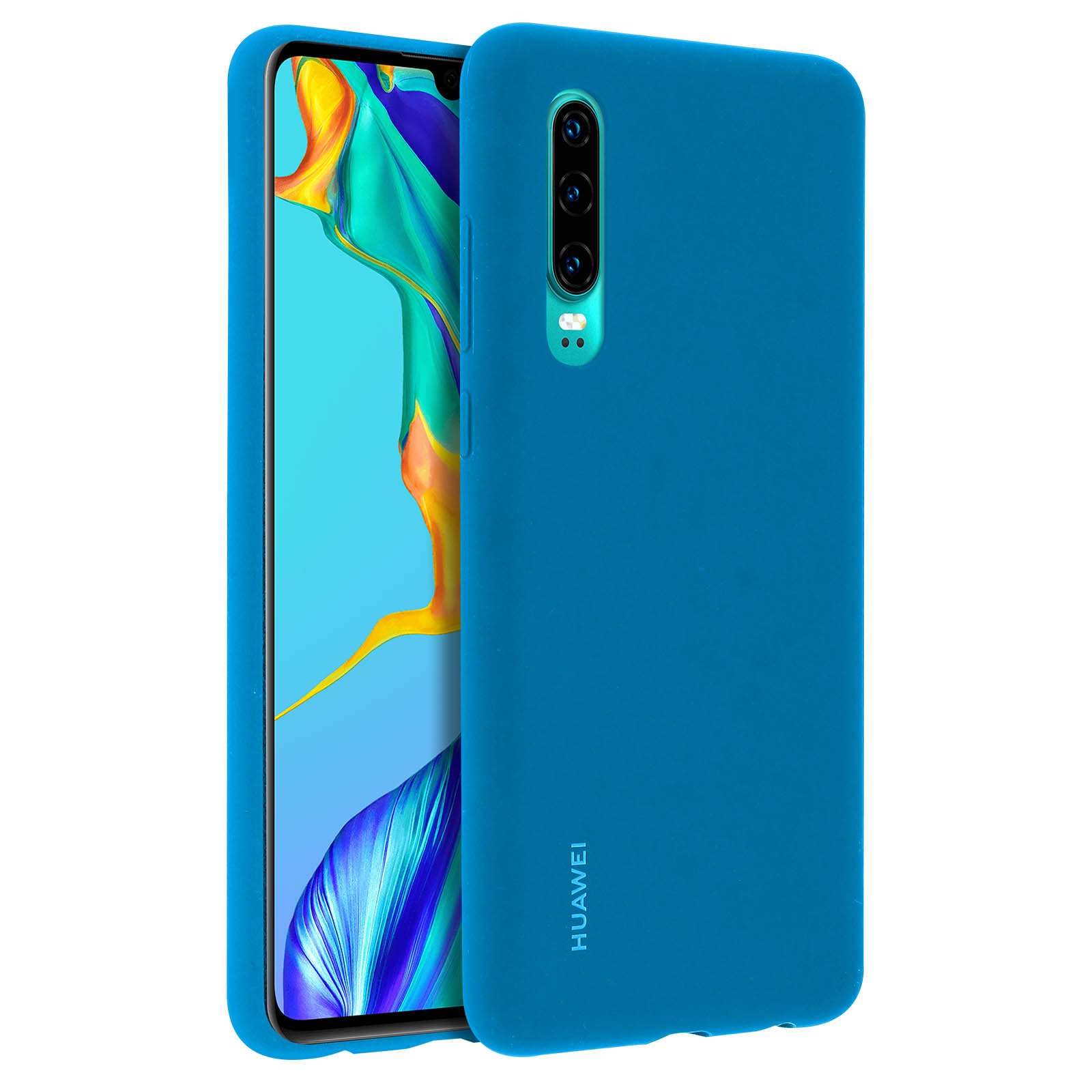 Hkess Custodia con Cordino Compatibile con Huawei P30 - Back Case in Silicone con Laccio per Il Collo - Custodia Trasparente con Cordino - Cover per Cellulare con Cordoncino da Indossare