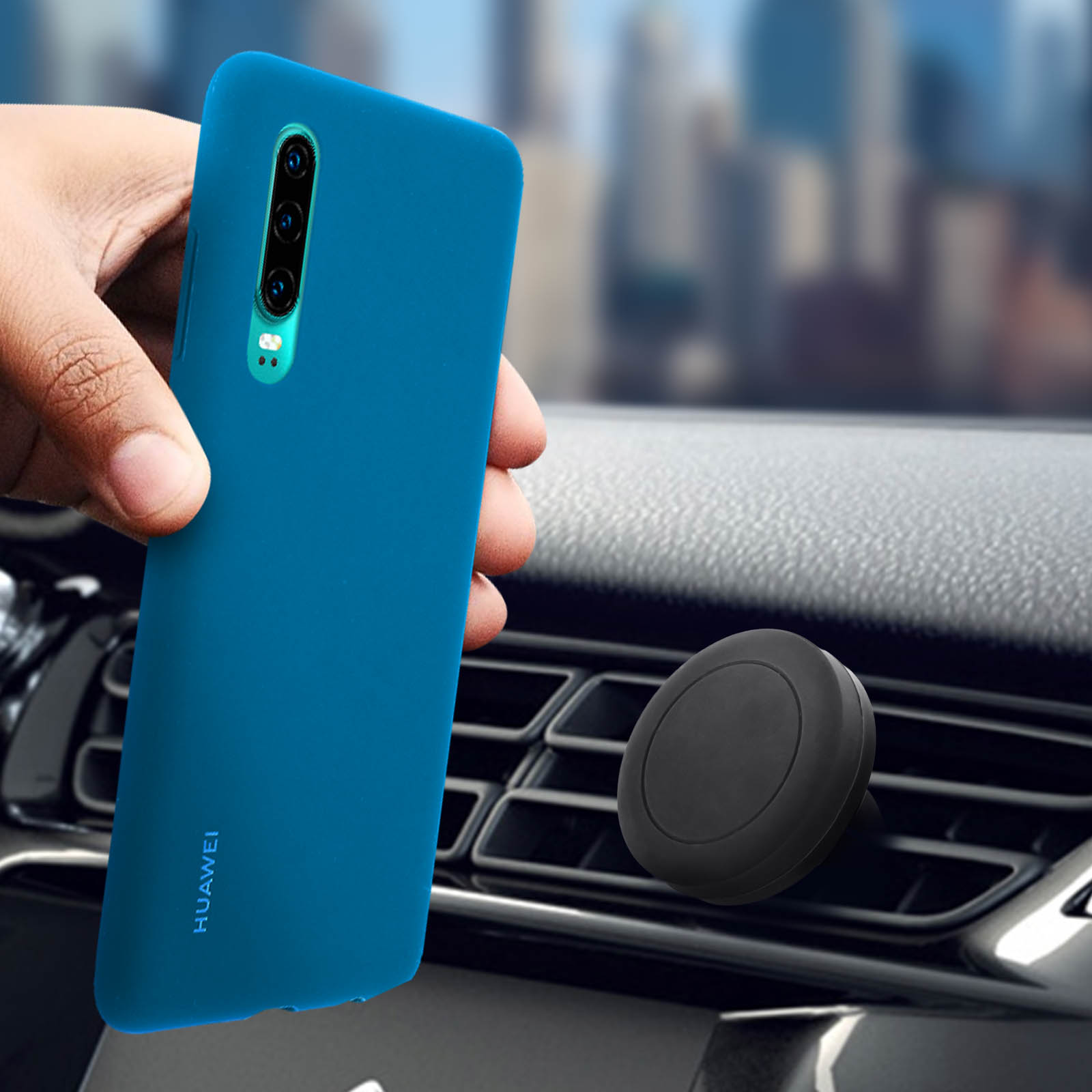 Coque Silicone Huawei P30 Bleu Méditerranée Avec Protection Optique - Marque Xtreme
