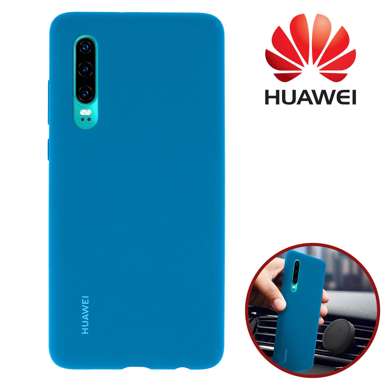 Verco Cover con Cordino compatibile con Huawei P30 Pro, Laccio