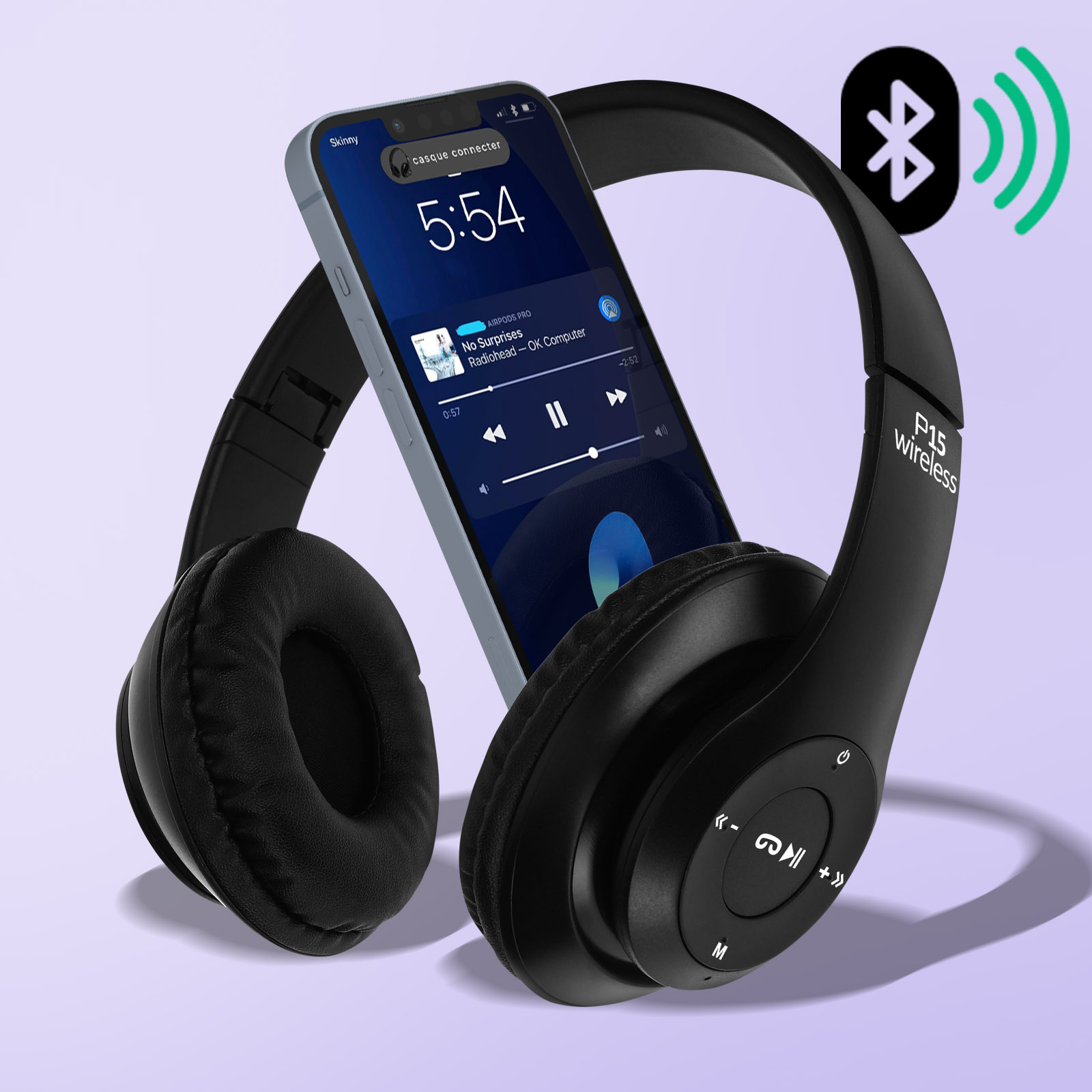 Escape - Écouteurs Filaire Stéréo avec Microphone Intégré, Bleu