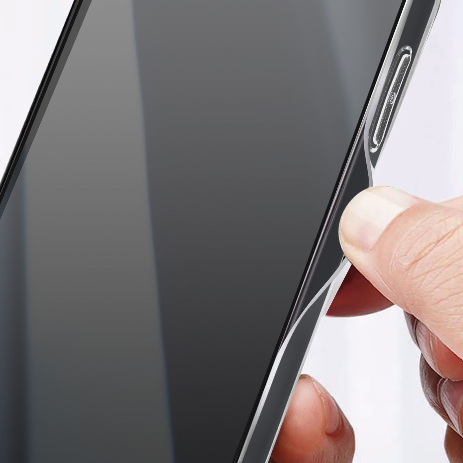 Protection intégrale verre trempé bords noir pour iphone 15 plus +