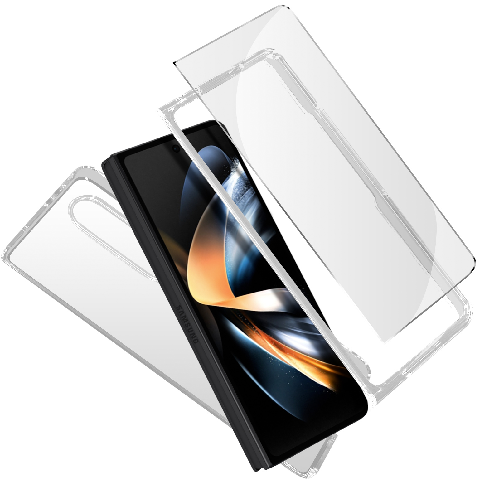 WSKEN für Samsung Galaxy Z Fold 5/4 Schutzfolie, Innen weiche TPU  Displayschutz Folie +2 Pack Front HD Klar gehärtetes Glas keine Falten,  keine Blasen: : Elektronik & Foto