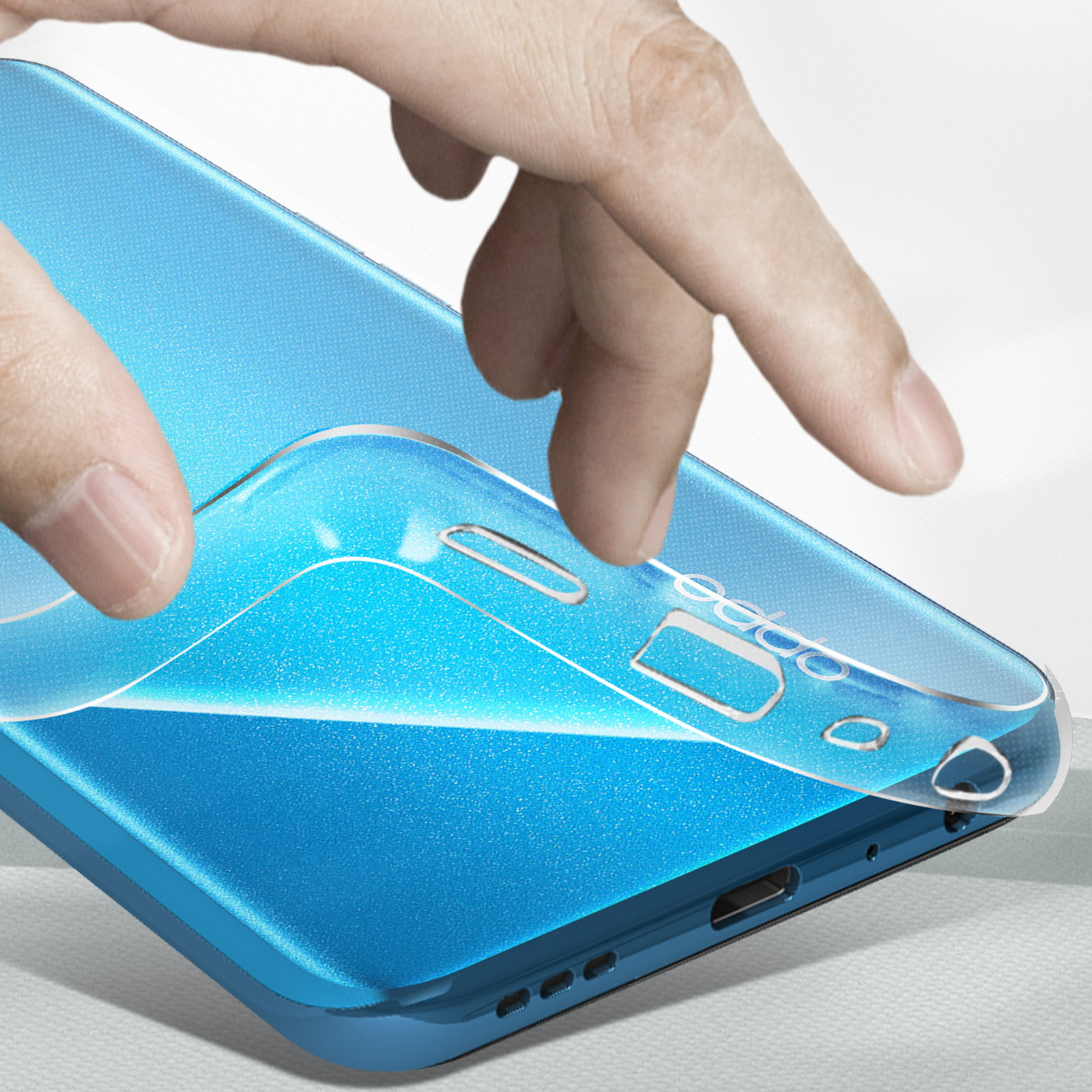 Coque Souple Transparente Anti-choc Pour OPPO Reno Z - NOVAGO, Silicone/caoutchouc, Neuf