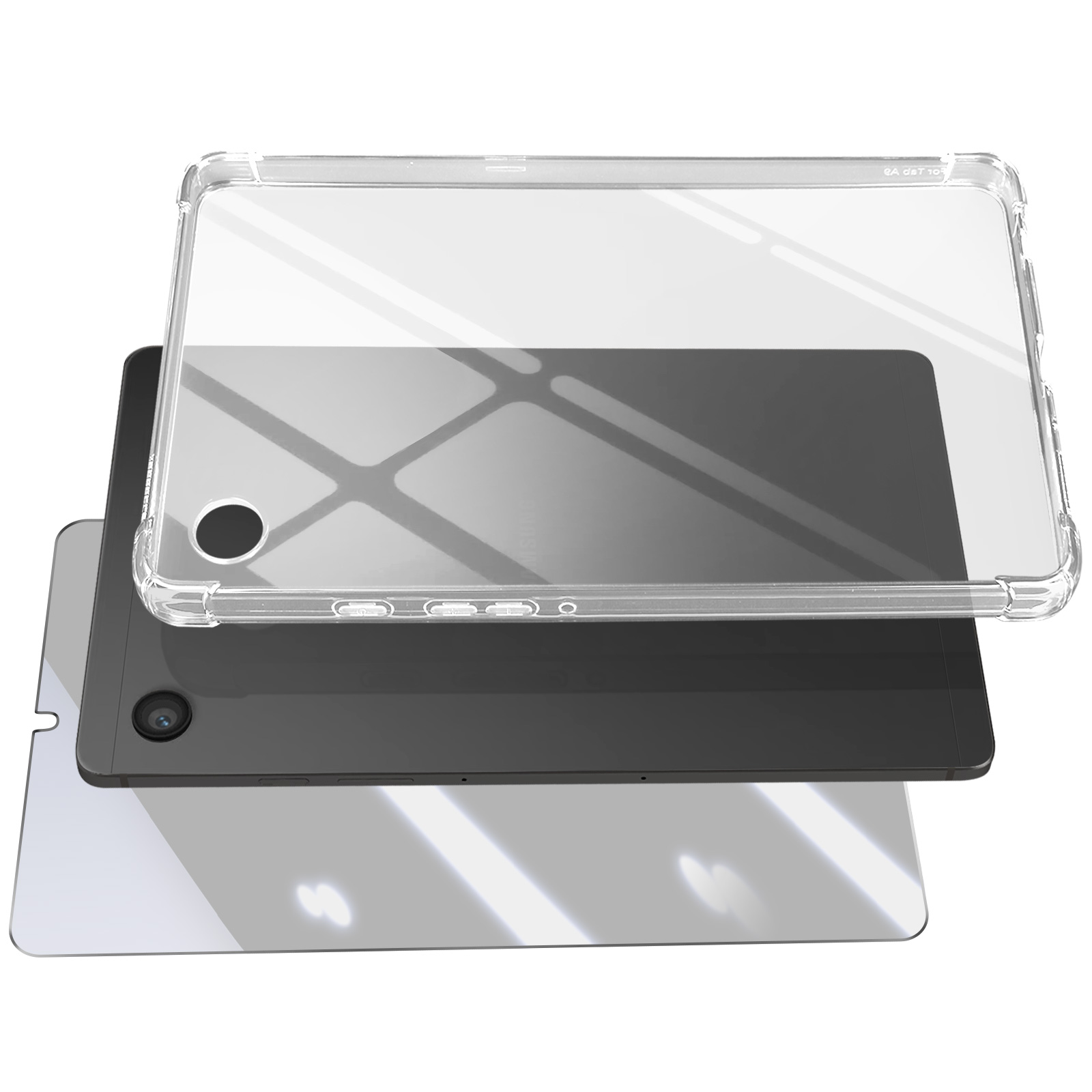 Pack 360° : Coque souple + Verre Trempé Transparent pour Samsung