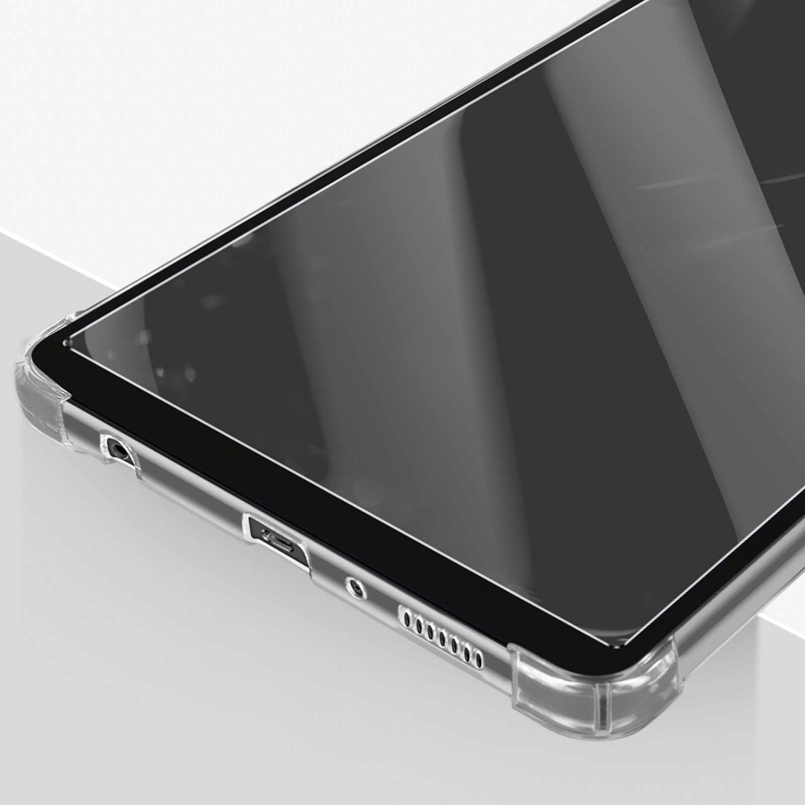 Pack 360° : Coque souple + Verre Trempé Transparent pour Samsung Tab A9 Plus  - Français