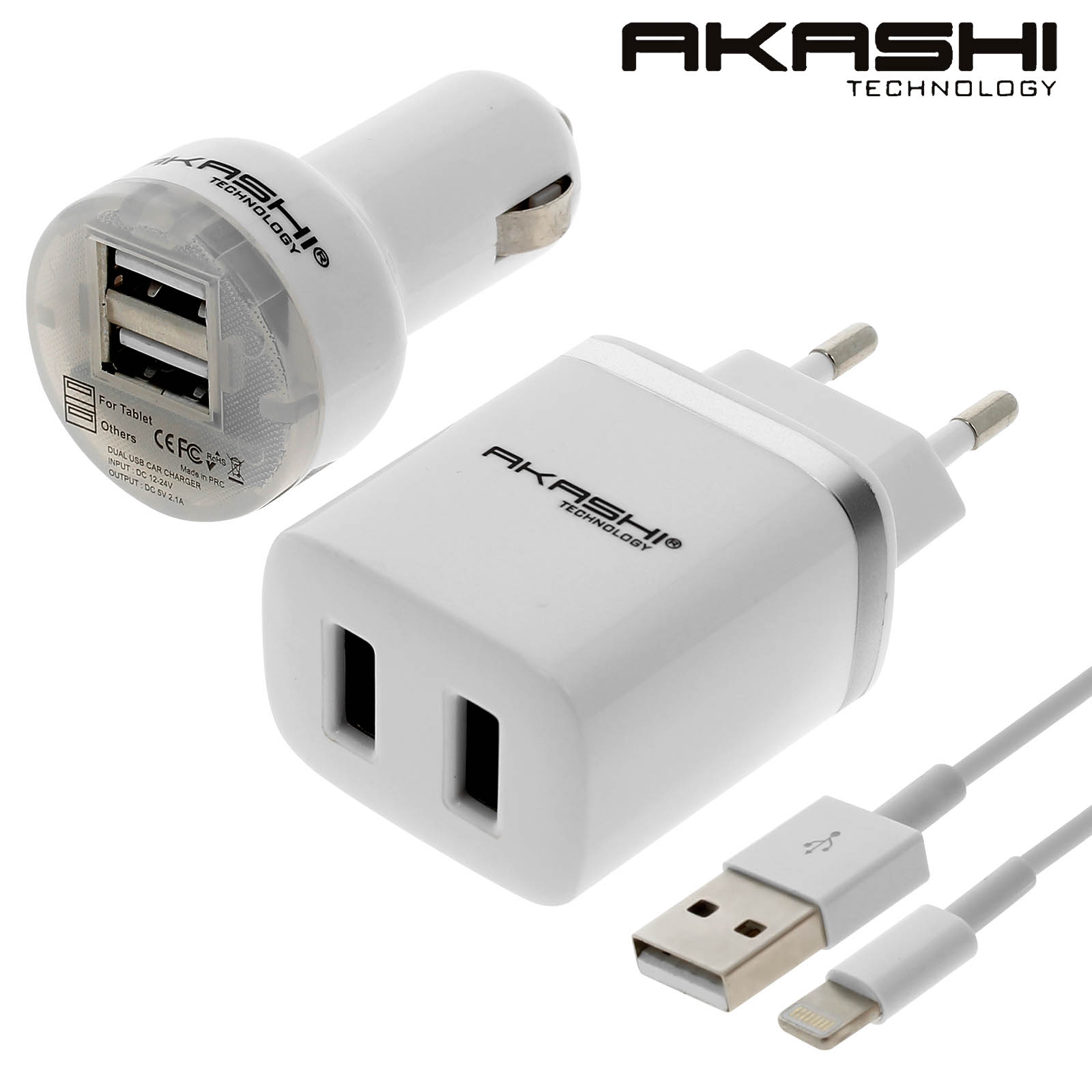 Akashi Turbo Chargeur Allume Cigare USB-C 18W + USB-A Quick Charge 3.0 -  Chargeur téléphone - Garantie 3 ans LDLC
