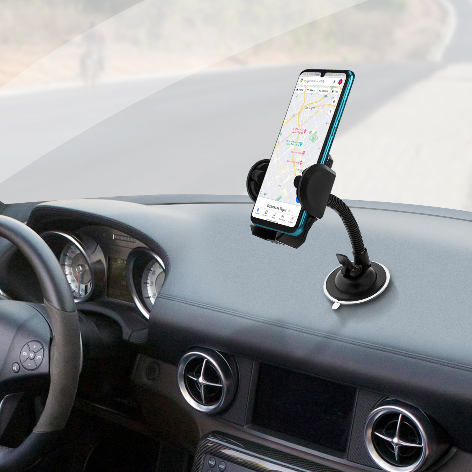 Support voiture Apple iPhone 5 avec chargeur allume cigare - Téléphones  Tablettes GPS