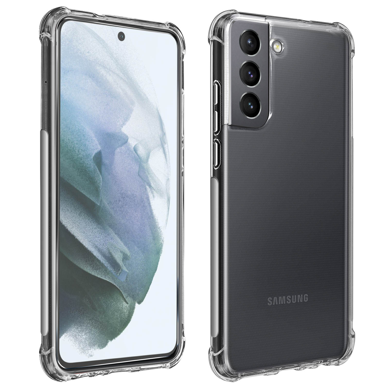 Samsung Galaxy S21 FE Pack Coque antichocs + Protection Ecran 9H 