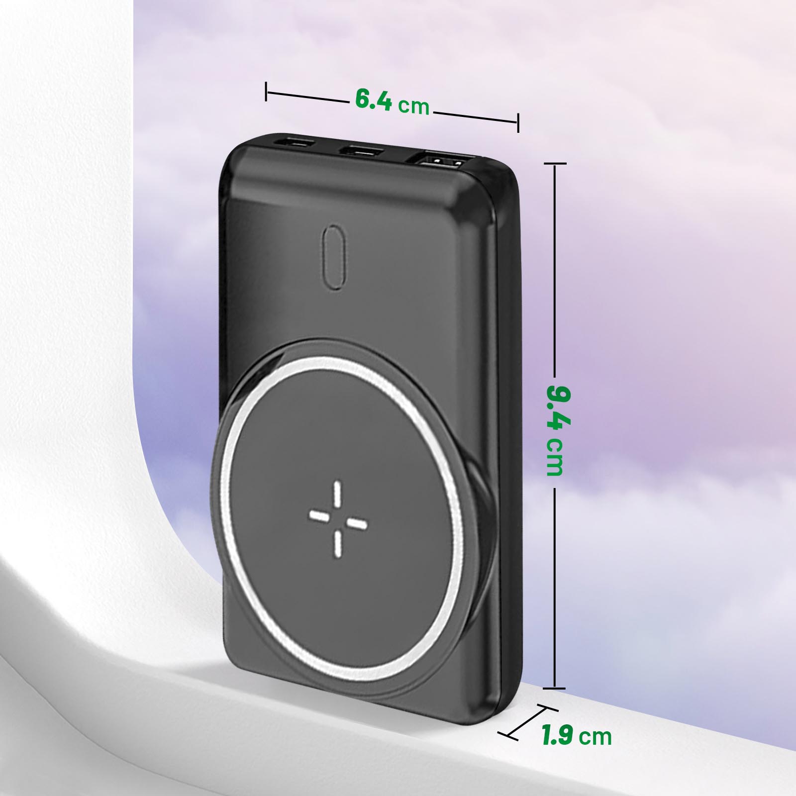 Batería externa MagSafe con anillo de sujeción + adaptador MagSafe -  4smarts VoltHub 5000mAh - Spain