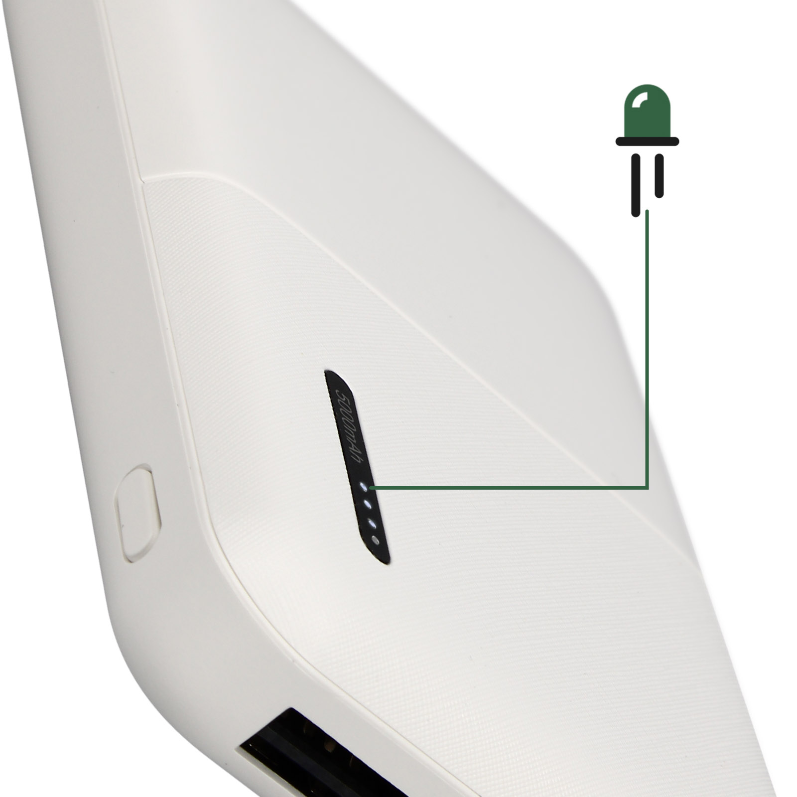 Cargador Externo 5000mAh con 2x USB Recarga Rápida, Diseño compacto, Akashi  – Blanco - Spain