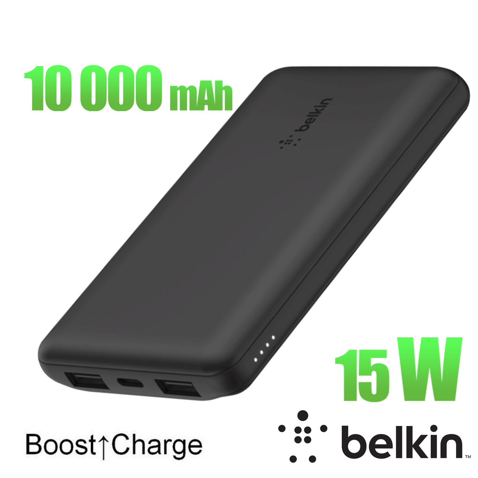 Bateria Externa Belkin, Carga rápida, 10.000 mAh, USB-C, 2 USB-A -   - Tecnología para todos
