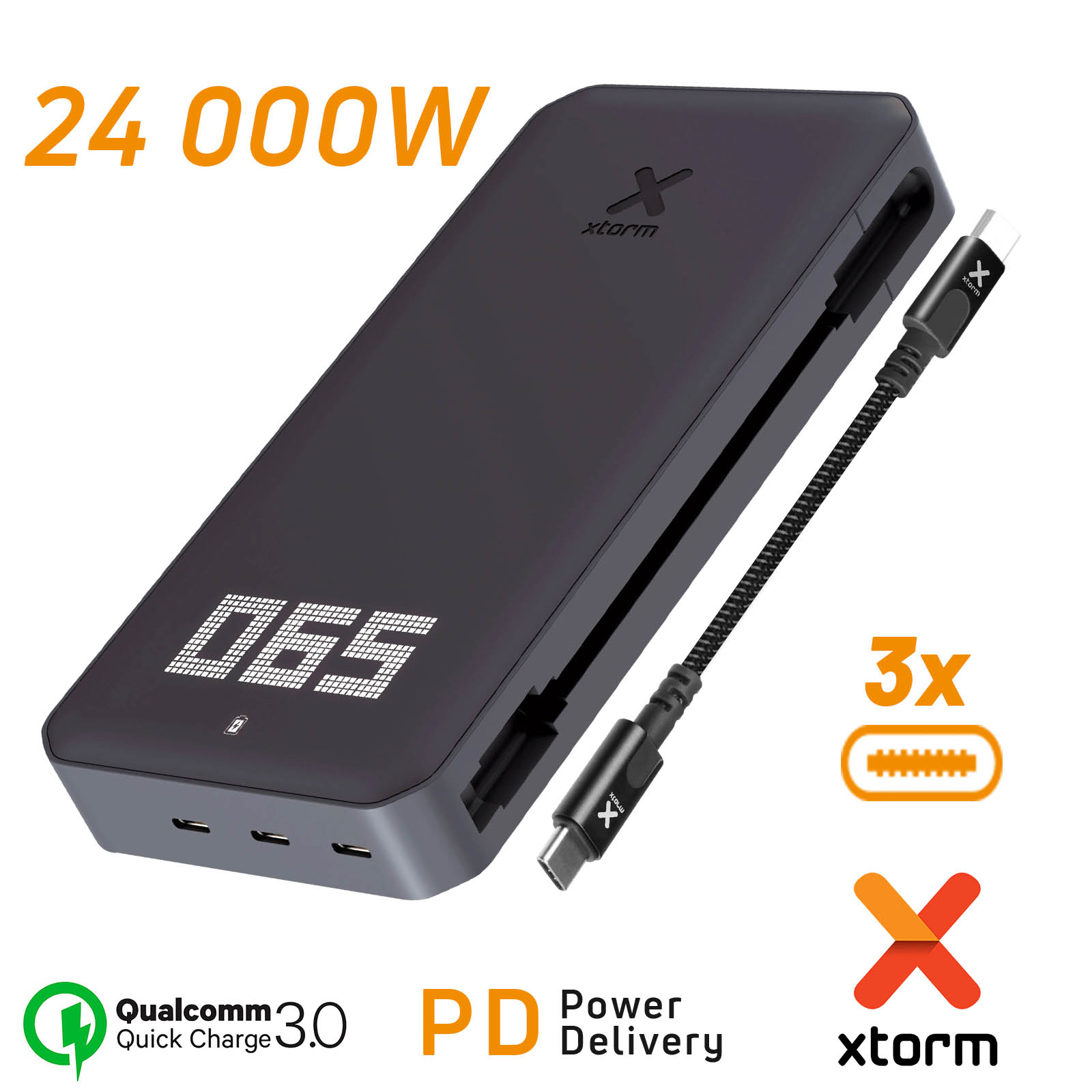 Batterie externe XtremeMac Powerbank MacBook 20'100 mAh 45W, USB, Type-C  Gris Sidéral - Fnac.ch - Chargeurs batteries et socles