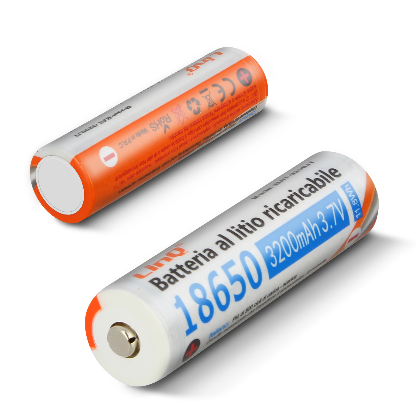 Batteria agli ioni di litio ricaricabile 18650 3,7V 3250mAh 