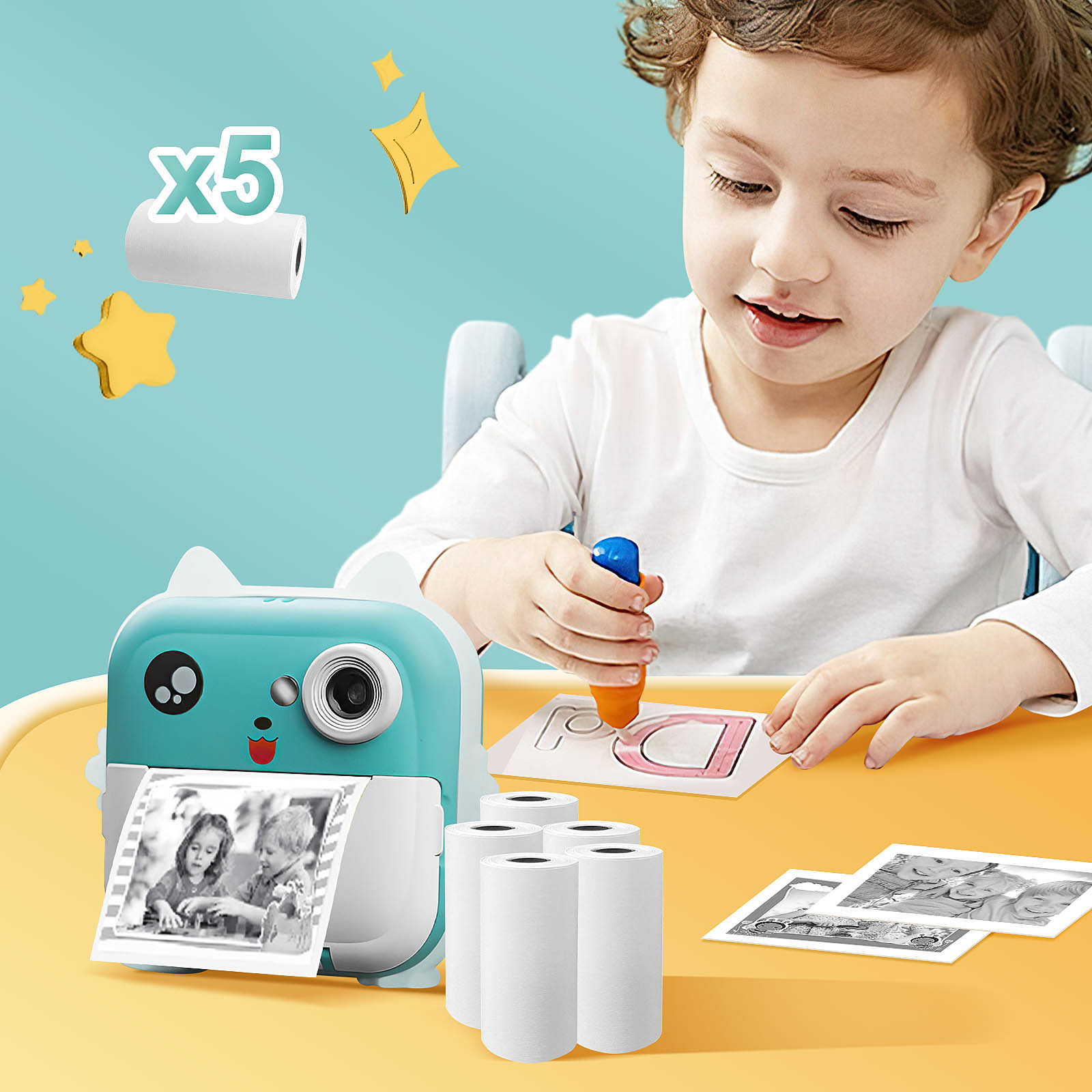 Appareil photo enfant impression papier | Le Cadre Magique