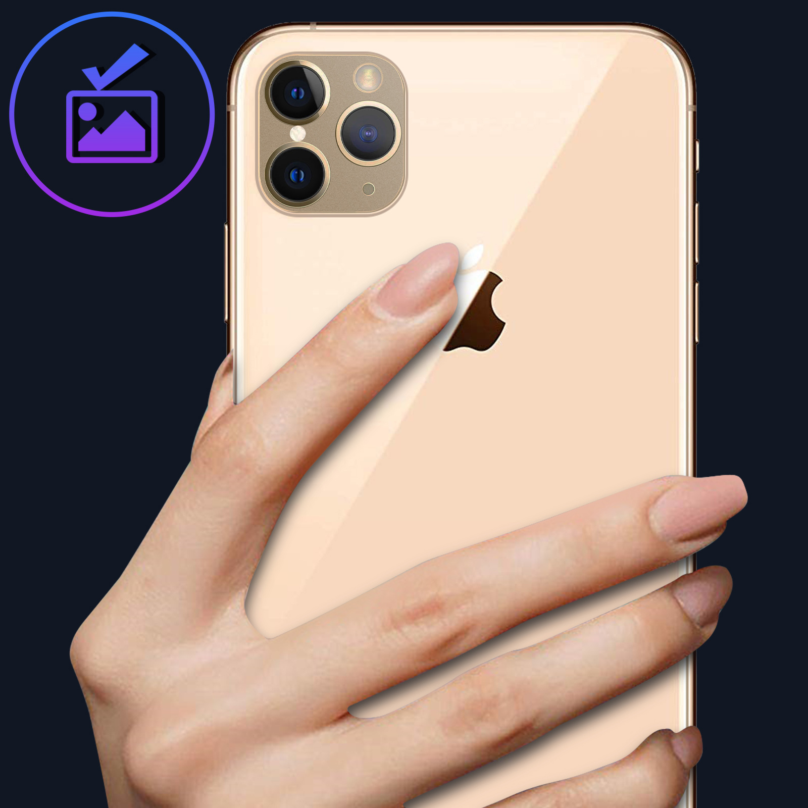 Protection Caméra Arrière Faux Appareil Autocollant iPhone 11 Pro et Pro  Max - Or p. Apple iPhone X, XS et XS Max - Français