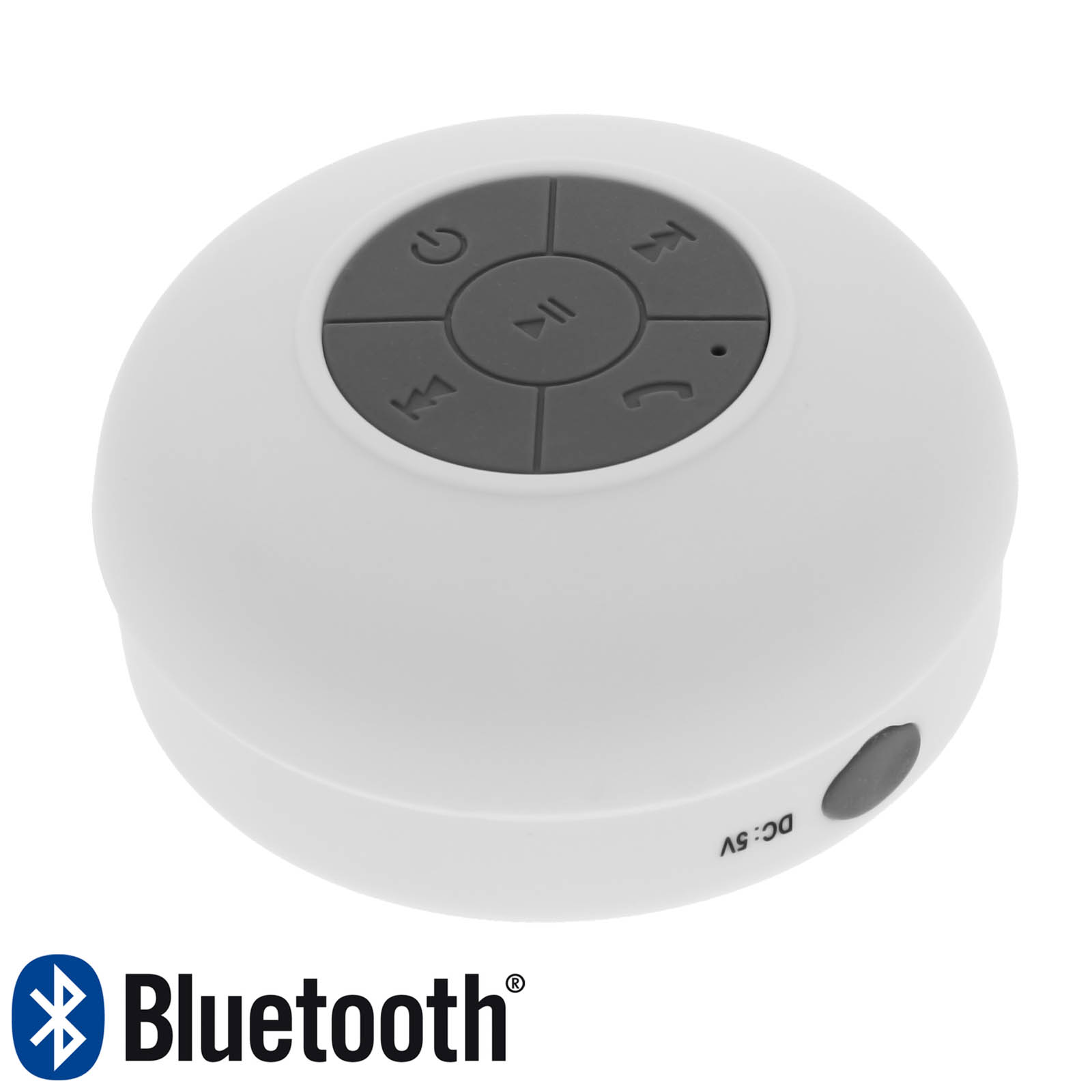 Enceinte sans fil Boompods Zero Talk Enceinte Bluetooth  Alexa  intégré directement, fonction mains libres, anti-chocs, étanche à leau  blanc