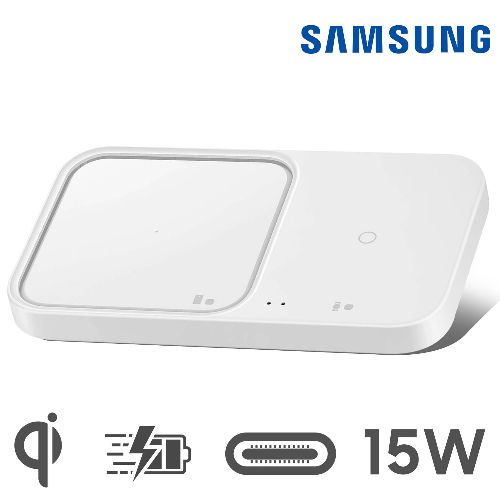 Chargeur sans fil à induction blanc d'origine Samsung