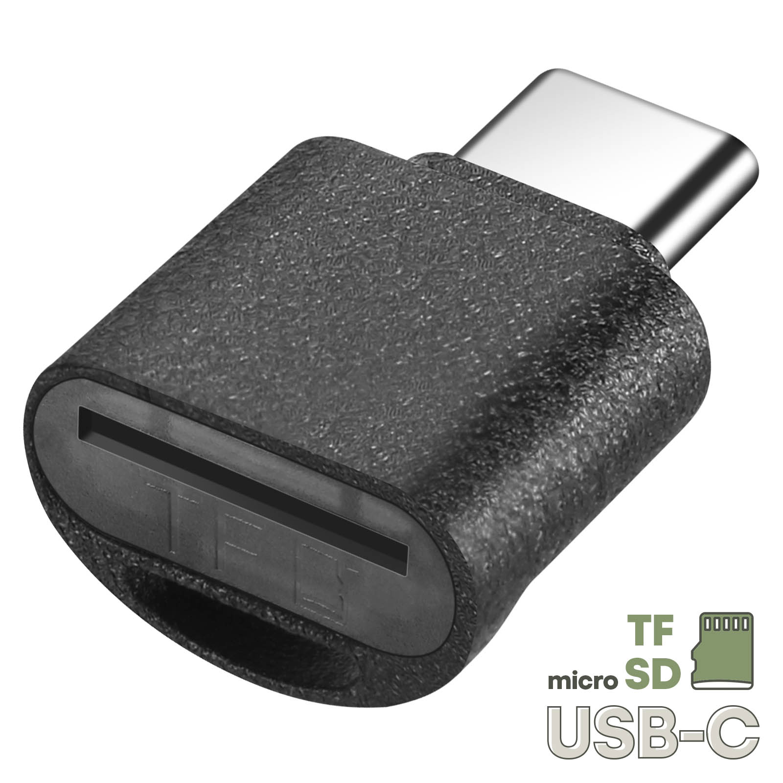 Mini adaptateur de carte Micro Sd Tf,pour ordinateur portable,PC,480Mpbs,transfert  de données,USB,haut-parleur,lecteur Audio de voiture - Type Black reader