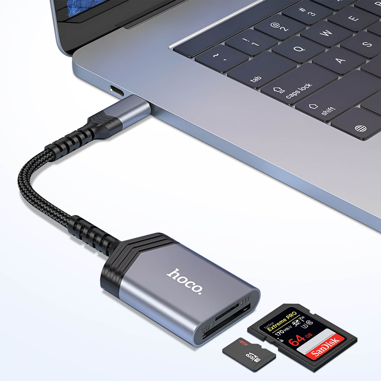 Lecteur de Carte SD USB C,Adaptateur de Lecteur de Carte SD-Micro