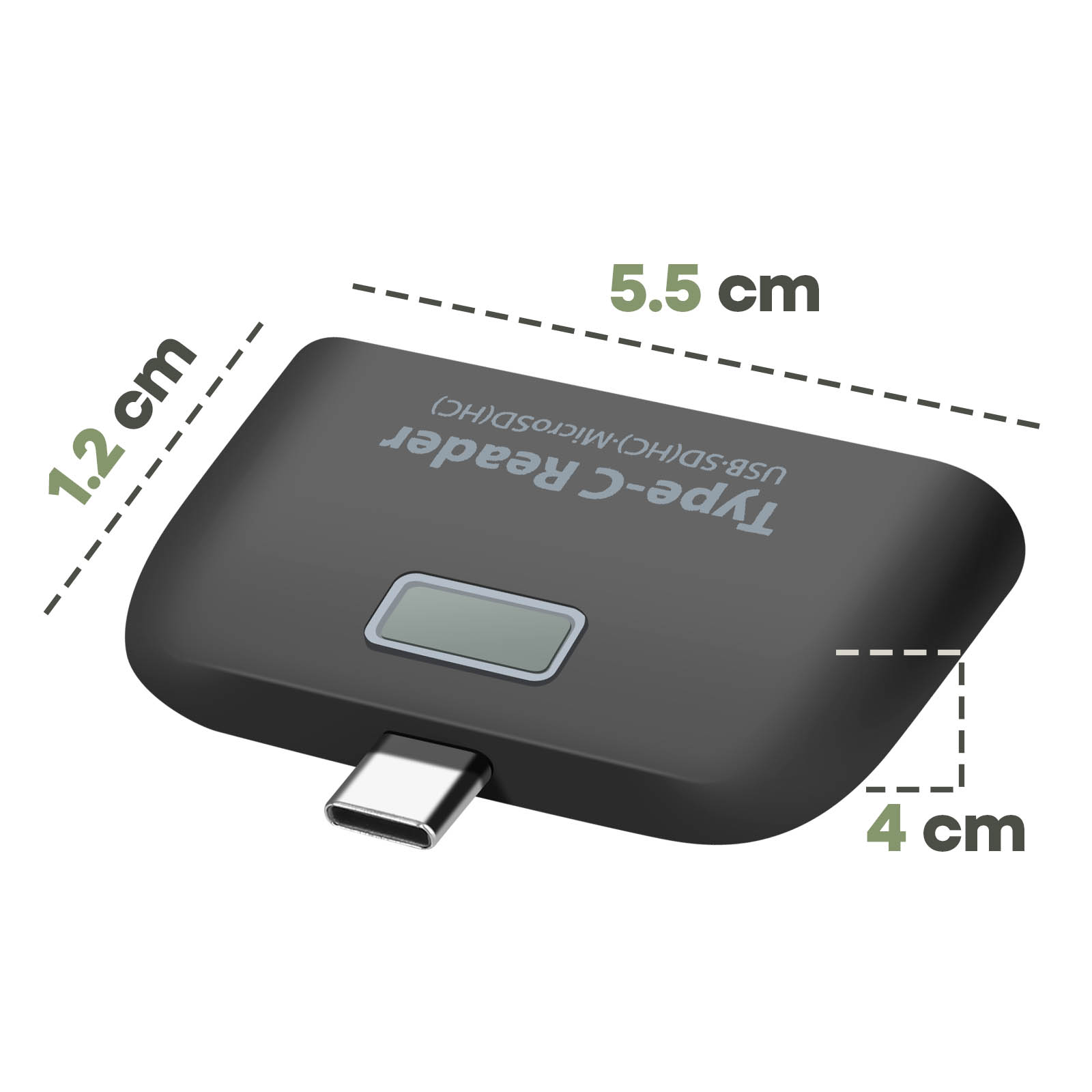 Lecteur de carte mémoire USB C vers SD 4 en 1 Type C Micro SD TF
