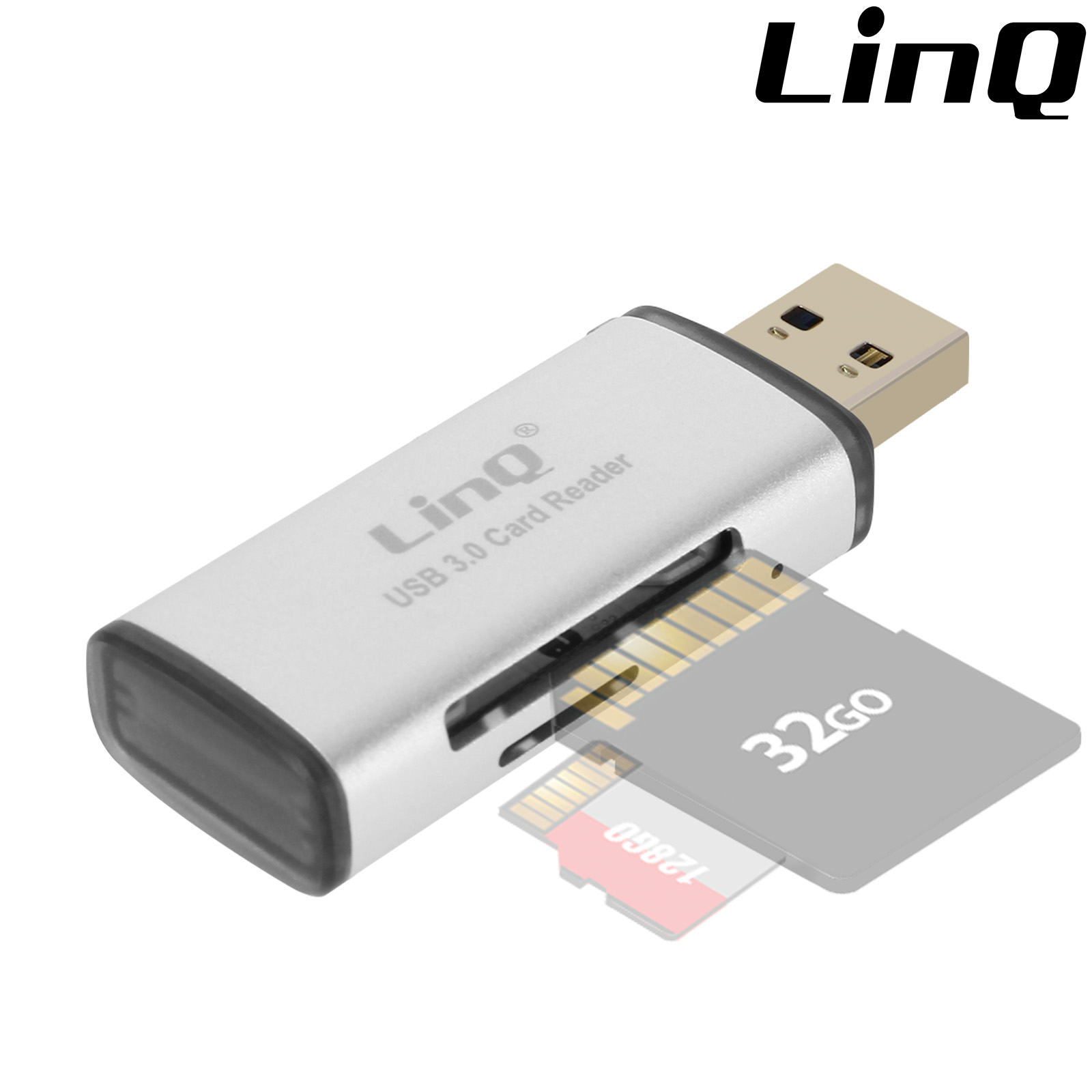 Lecteur de Carte USB 3.0 Adaptateur Cartes mémoires SD / Micro-SD