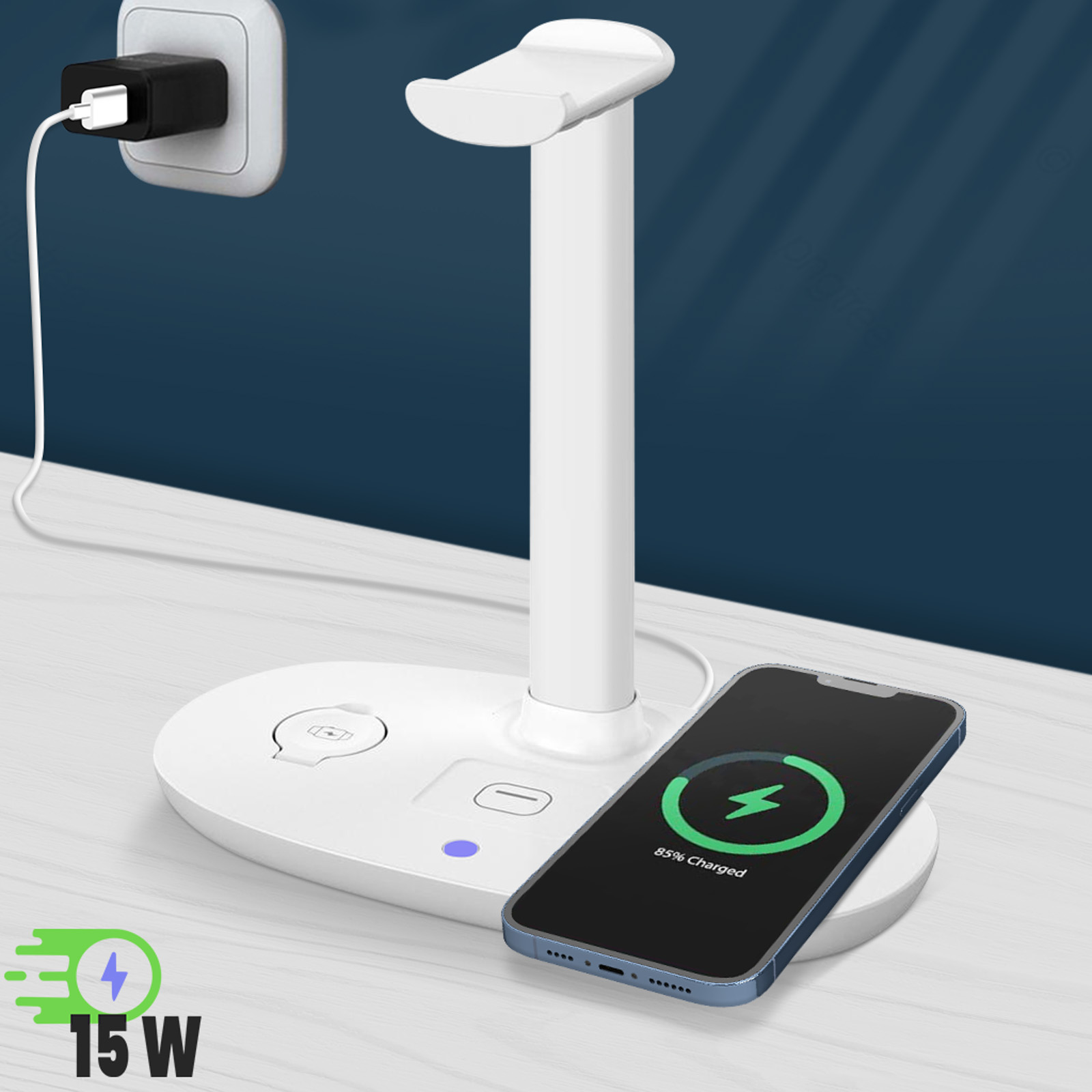 13€55 sur Station de charge Sans fil Pour iPhone / Apple Watch / AirPods  2-blanc - Chargeur pour téléphone mobile - Achat & prix