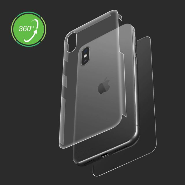 Volver Detrás De Vidrio De Repuesto Cubierta de batería para iPhone 8 Blanco Con Lente 